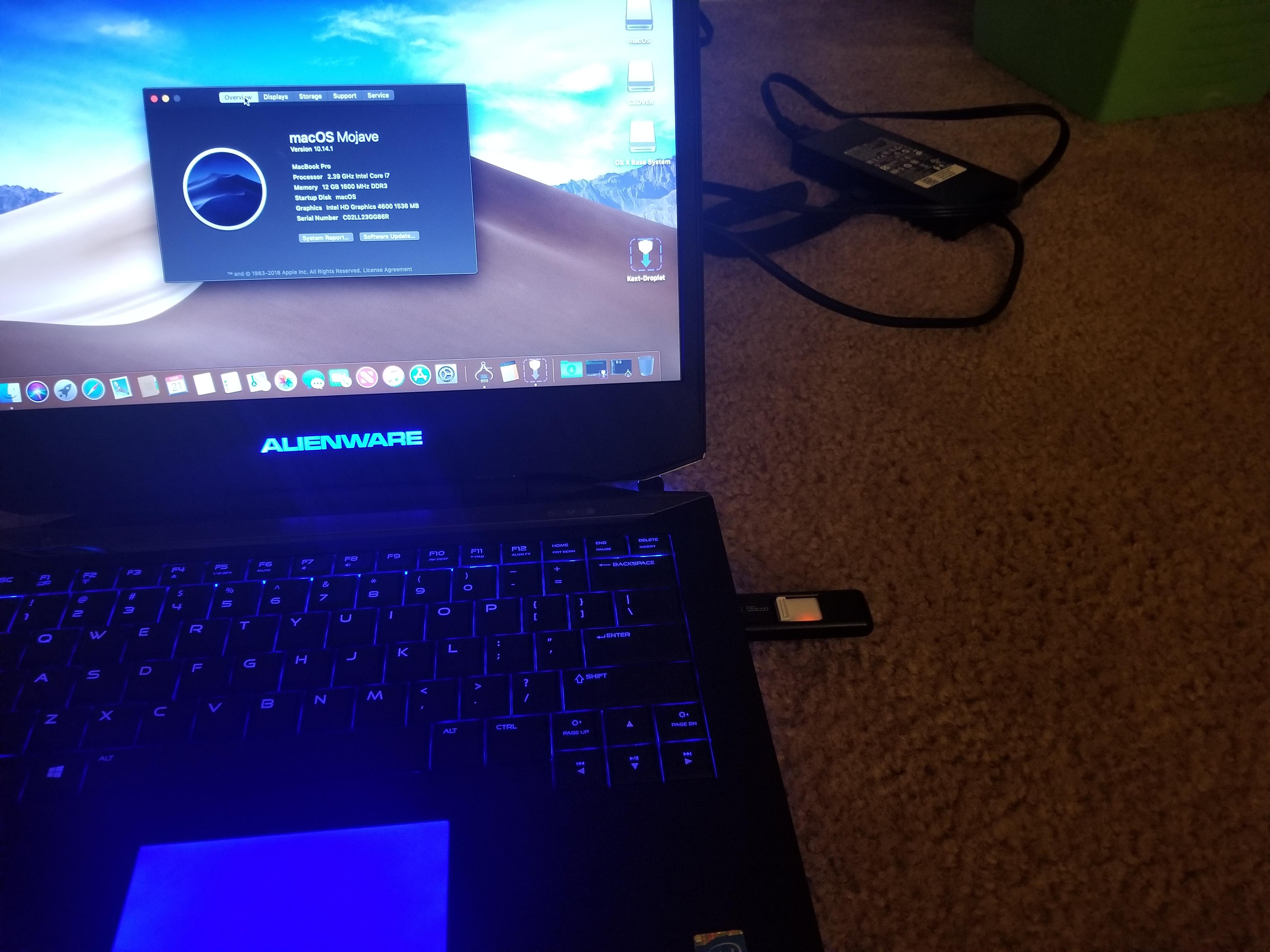 That moment when macOS is installed on a USB drive from Walgreens r