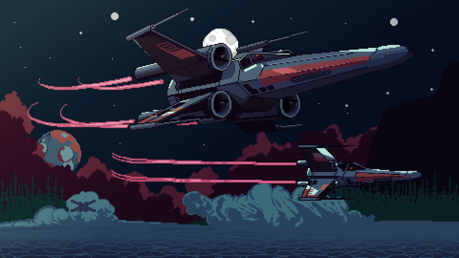 XWing Flight r/PixelArt