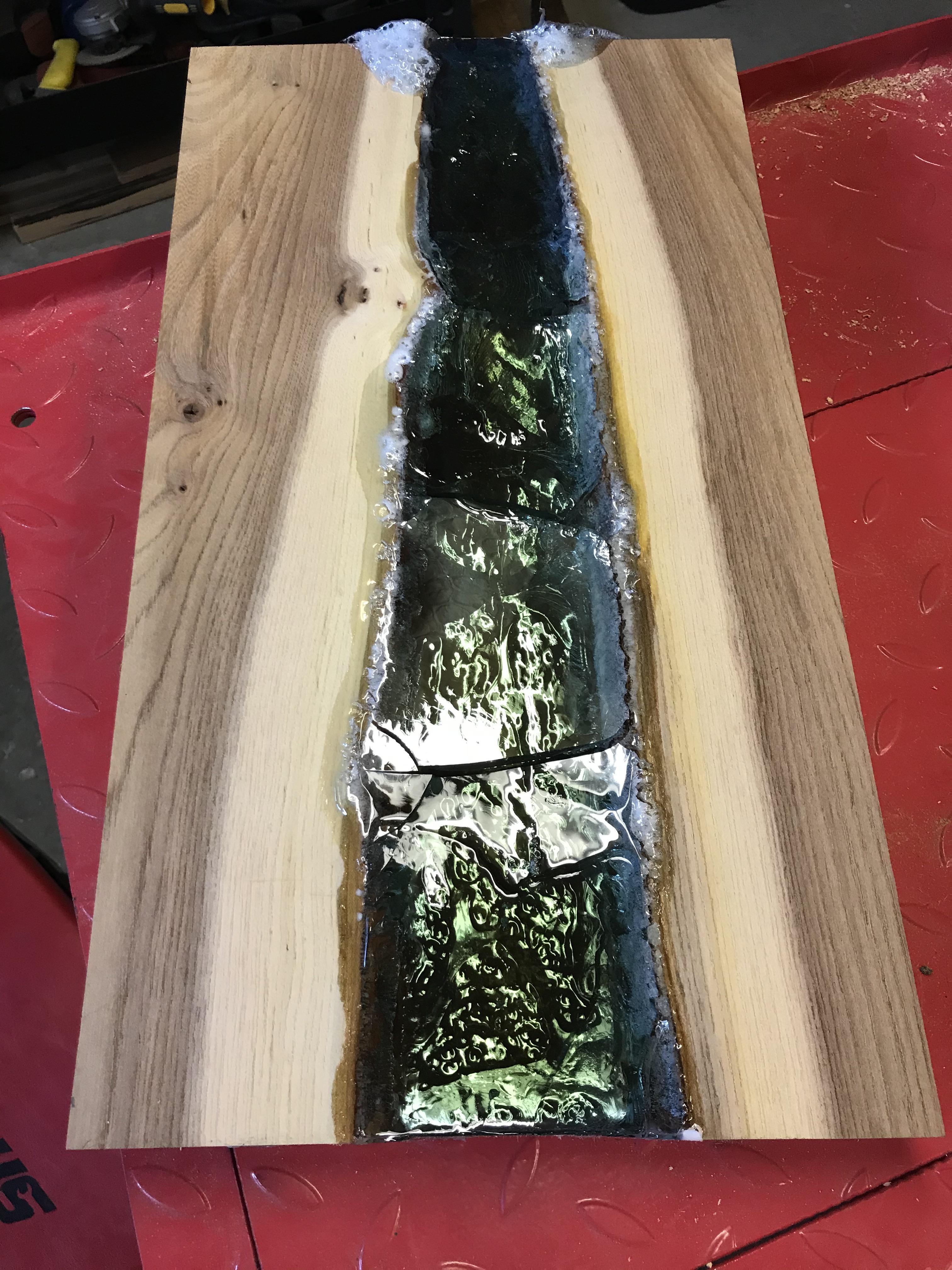 Made this with resin last night and this happened. Was it because of