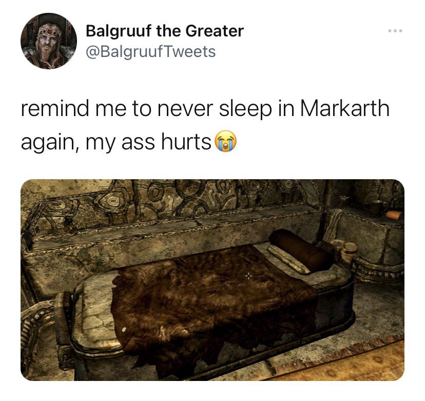 the beds are so r/ElderScrolls