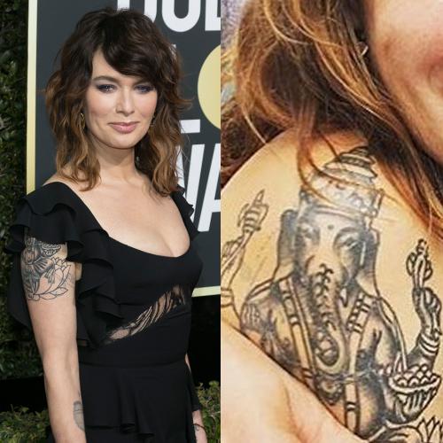 Lord Ganesha's tattoo on her upper arm 👇 The reason why