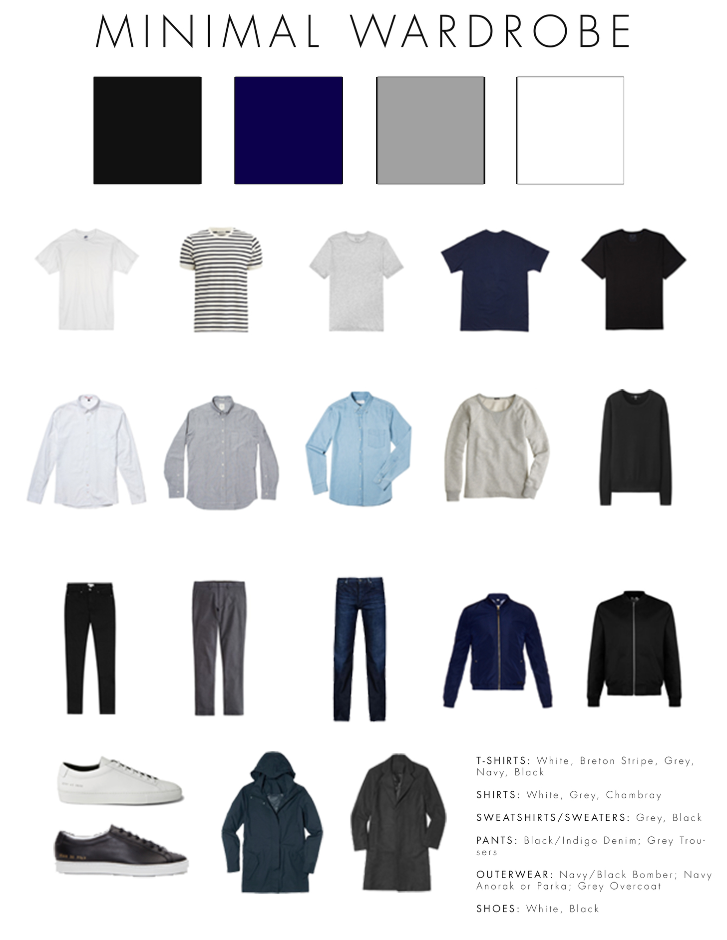 Minimal wardrobe r/minimalism