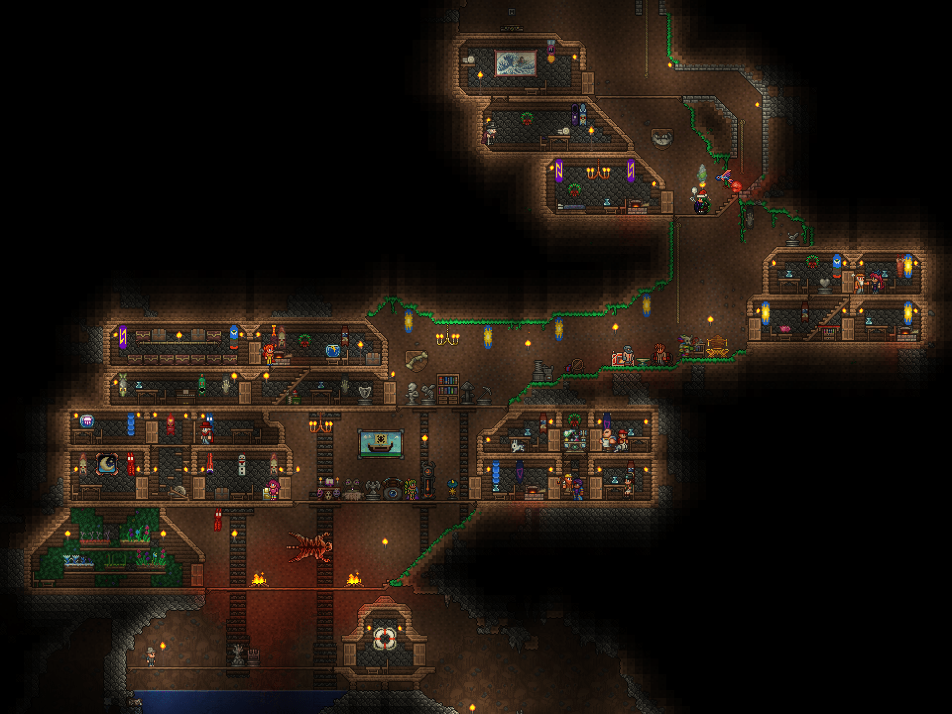 My first ever underground base. Any tips on improving? r/Terraria