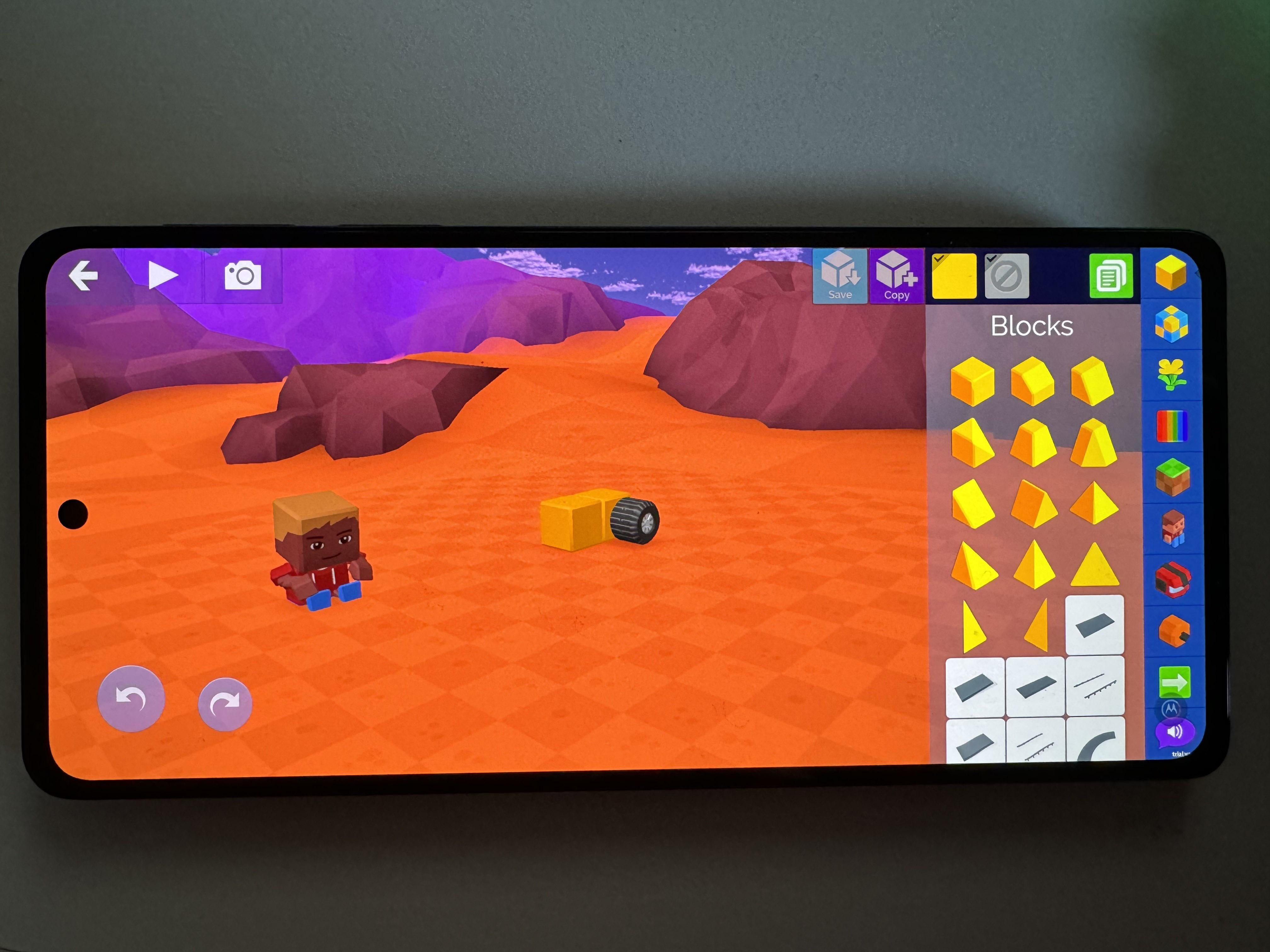 Picture of Blocksworld running on Android! (from Fortell Games, Inc