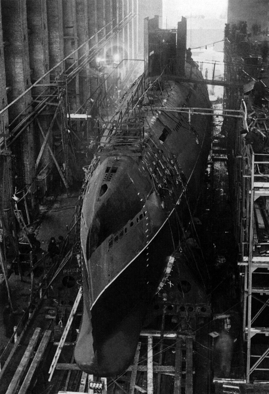 From the end of World War II through 1959, some 350 submarines were