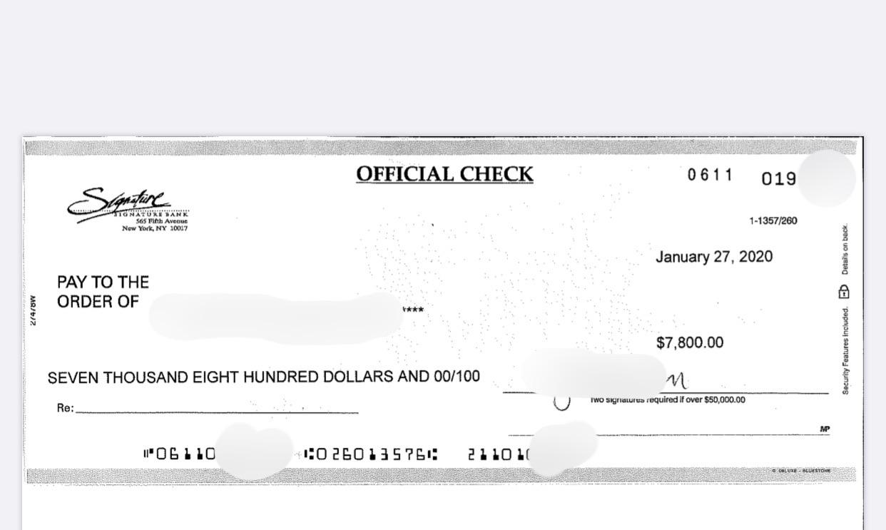 Concerned about cashiers check for car sale how do I check this is