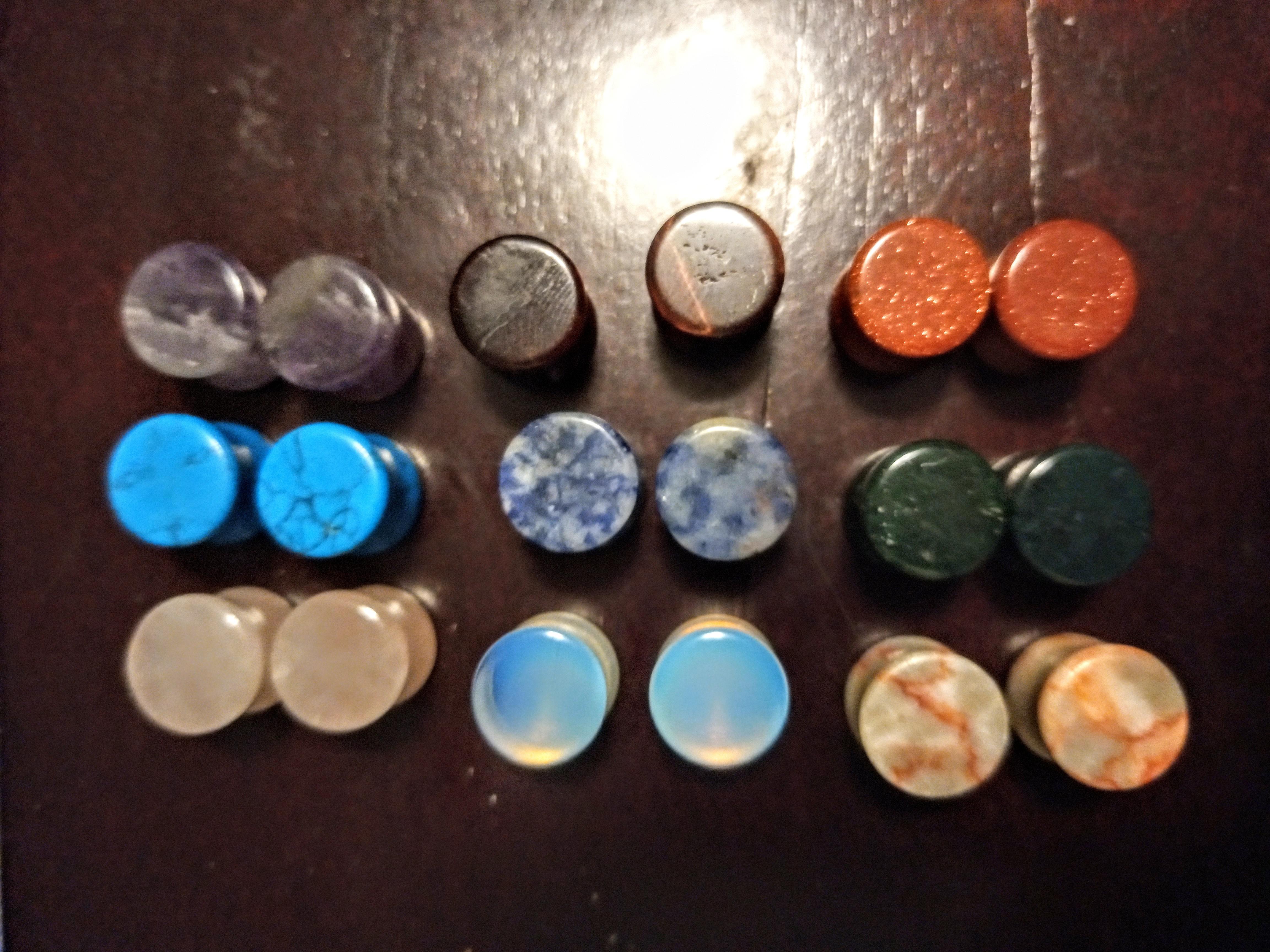 New 10mm stone plugs haul from Amazon. I'm in serious love with the
