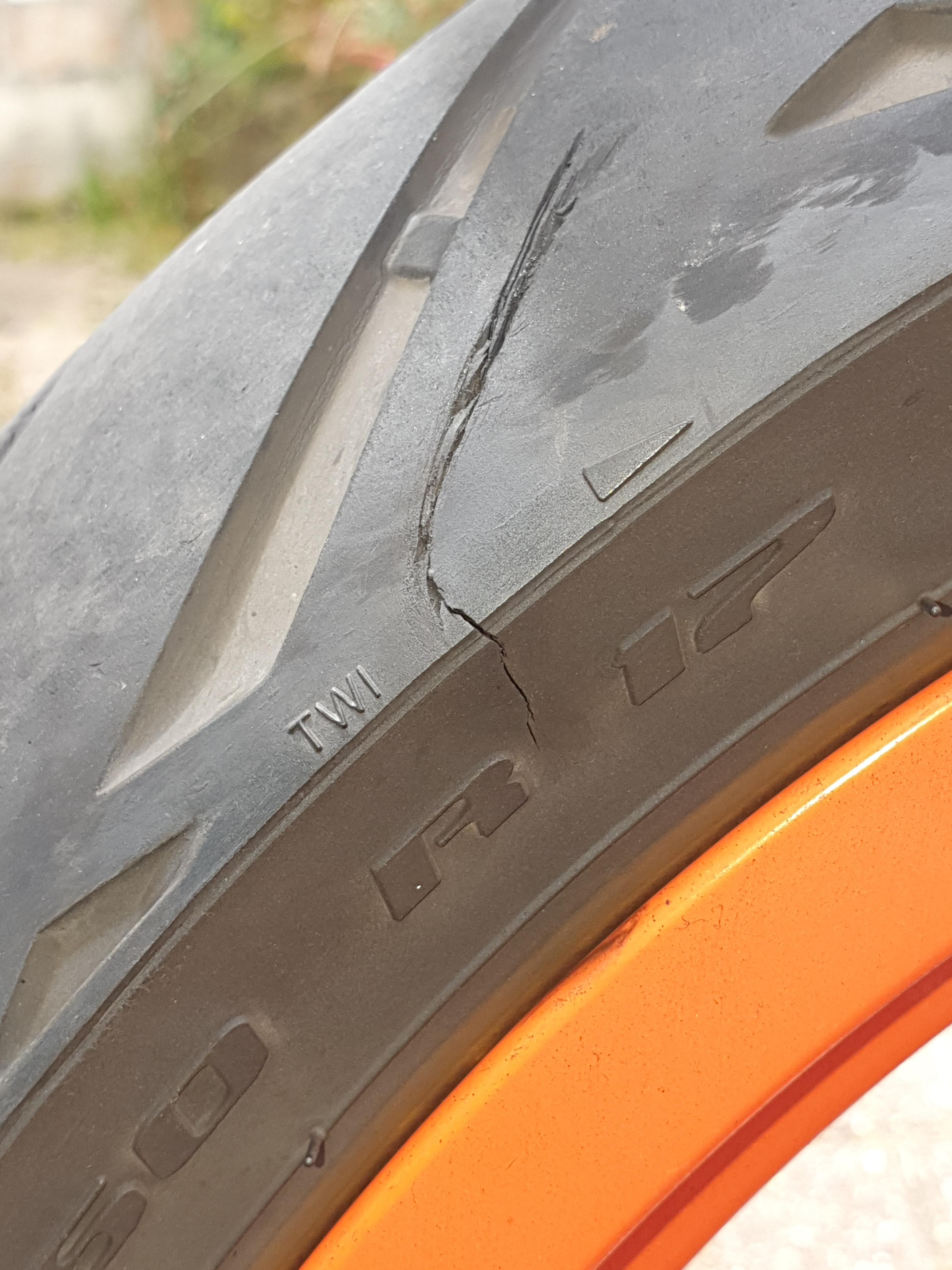 Noticed this cut in my tyre today. I was thinking of immediately