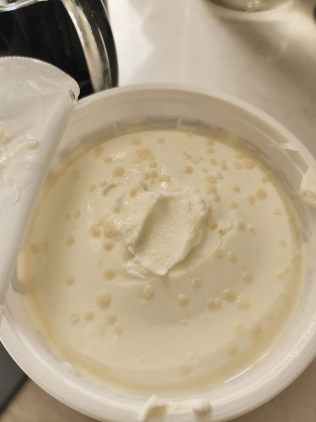 Opened this brand new light sour cream from TJ's with an expiration of