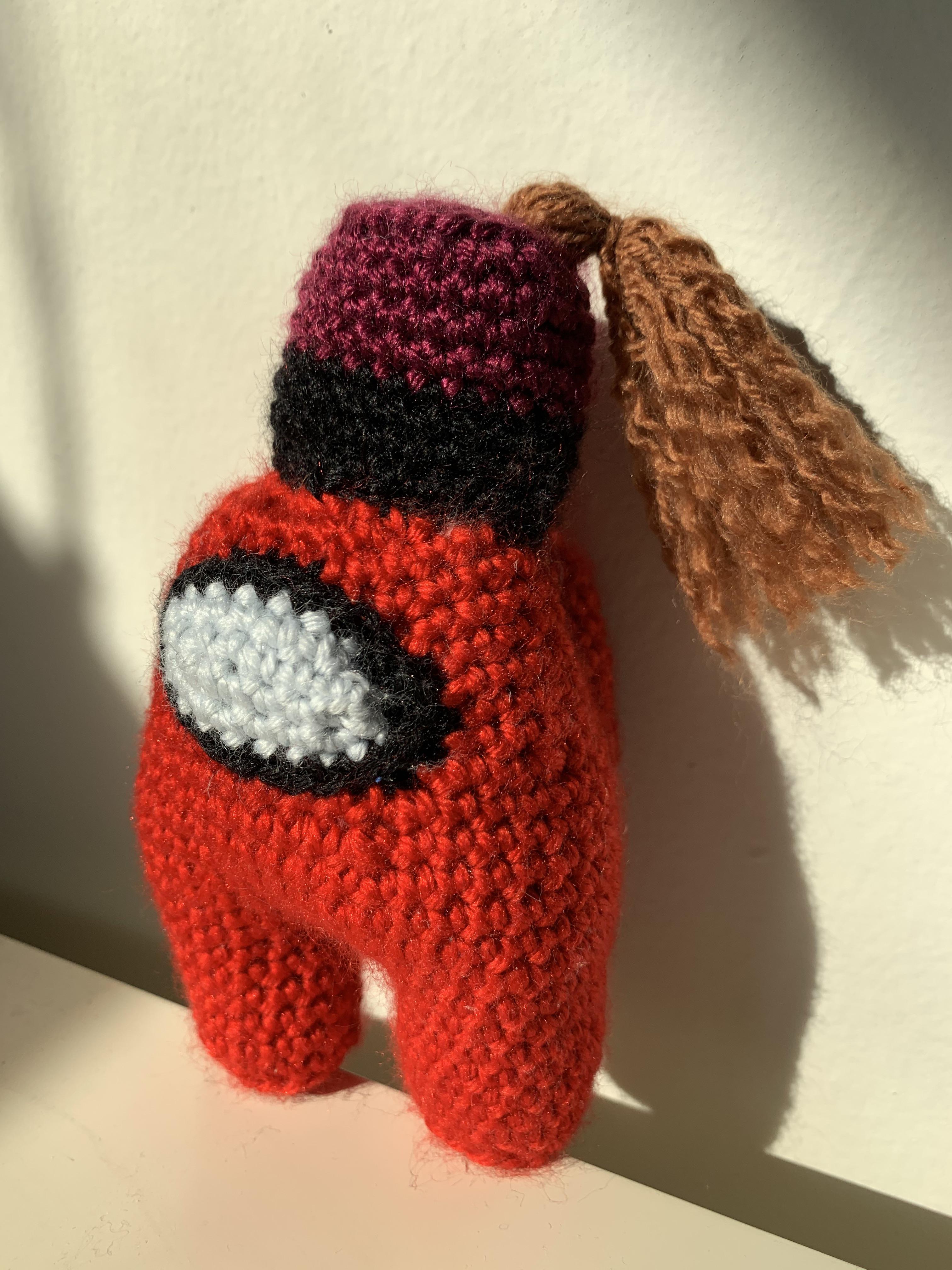 I crocheted a twitch streamer’s Among Us character r/crochet