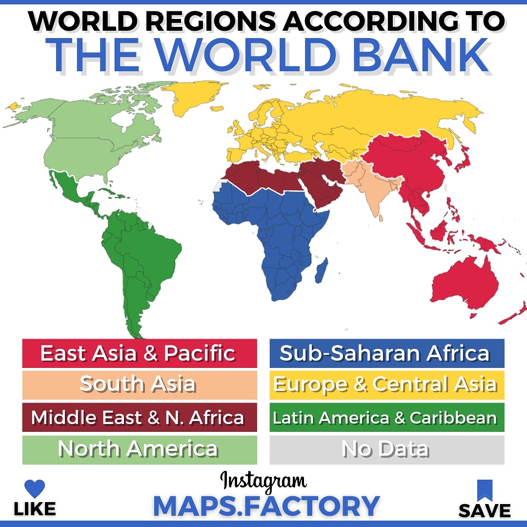 World According to The World Bank🌎🏦 r/MapPorn