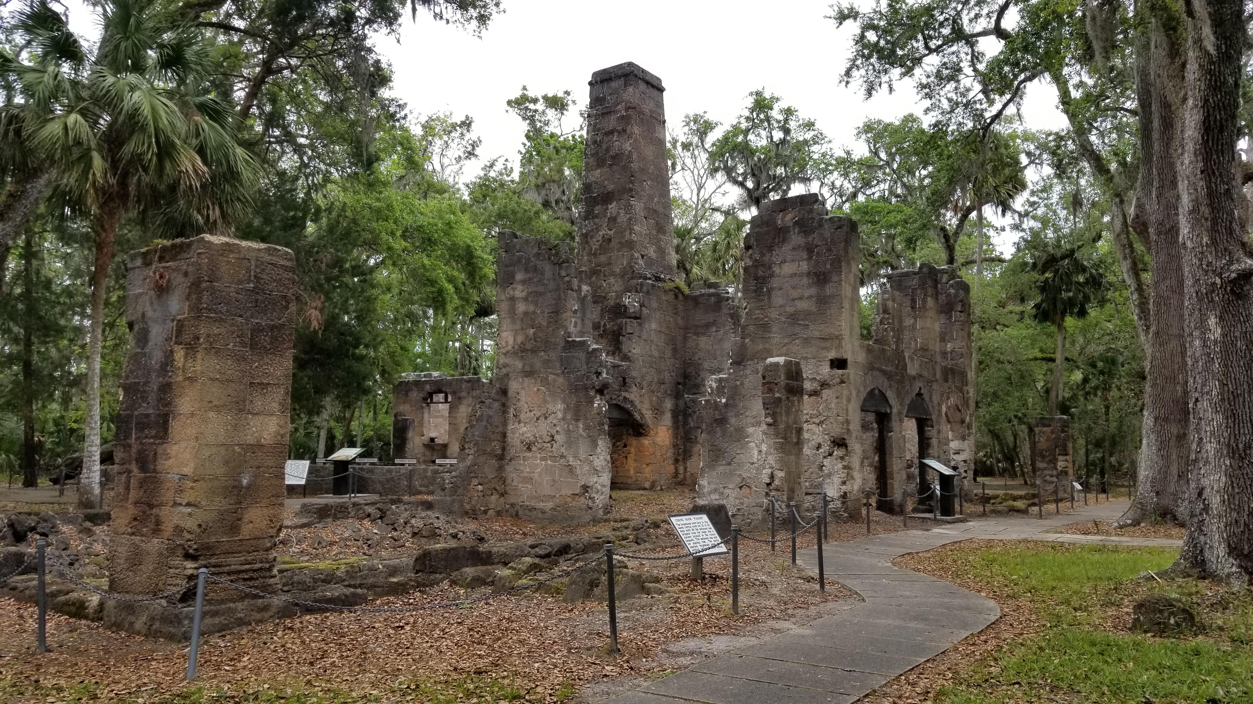 Bulow Sugar Mill and Plantation, Flagler Beach Florida. 1831 r