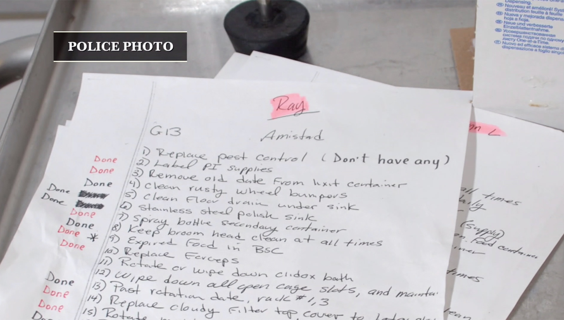 More police photos and security camera footage from the Annie Le