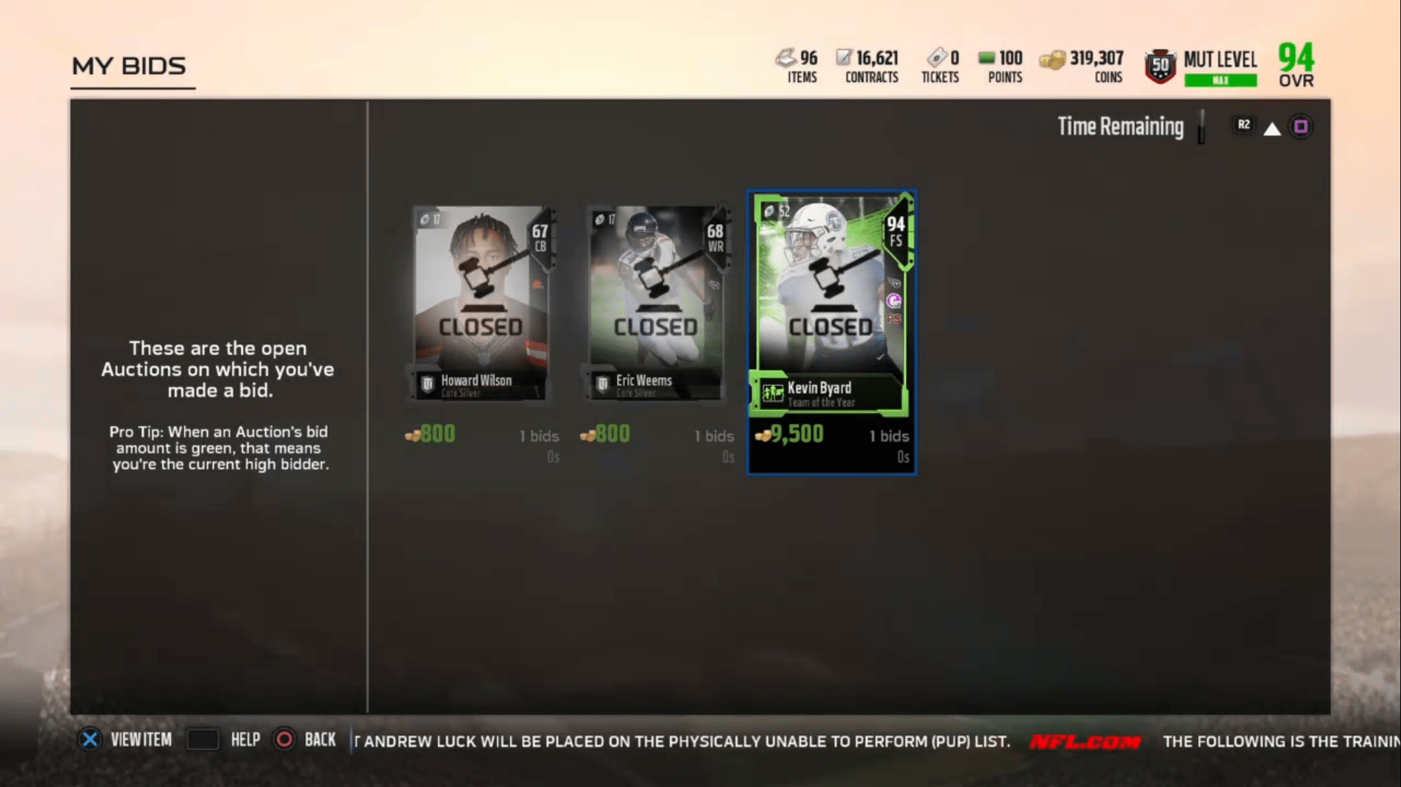 I’ll take that. I’m a Madden noob that just recently discovered the