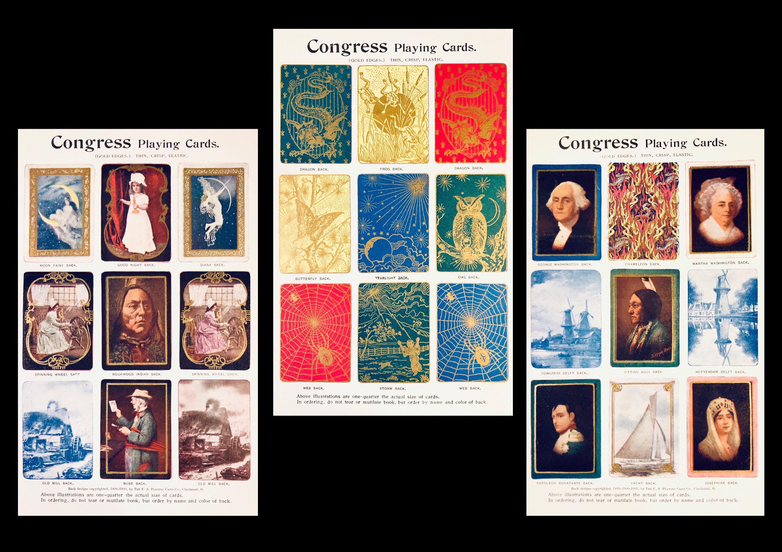 Congress Playing Cards in Miniature 1901 Card Players Companion The