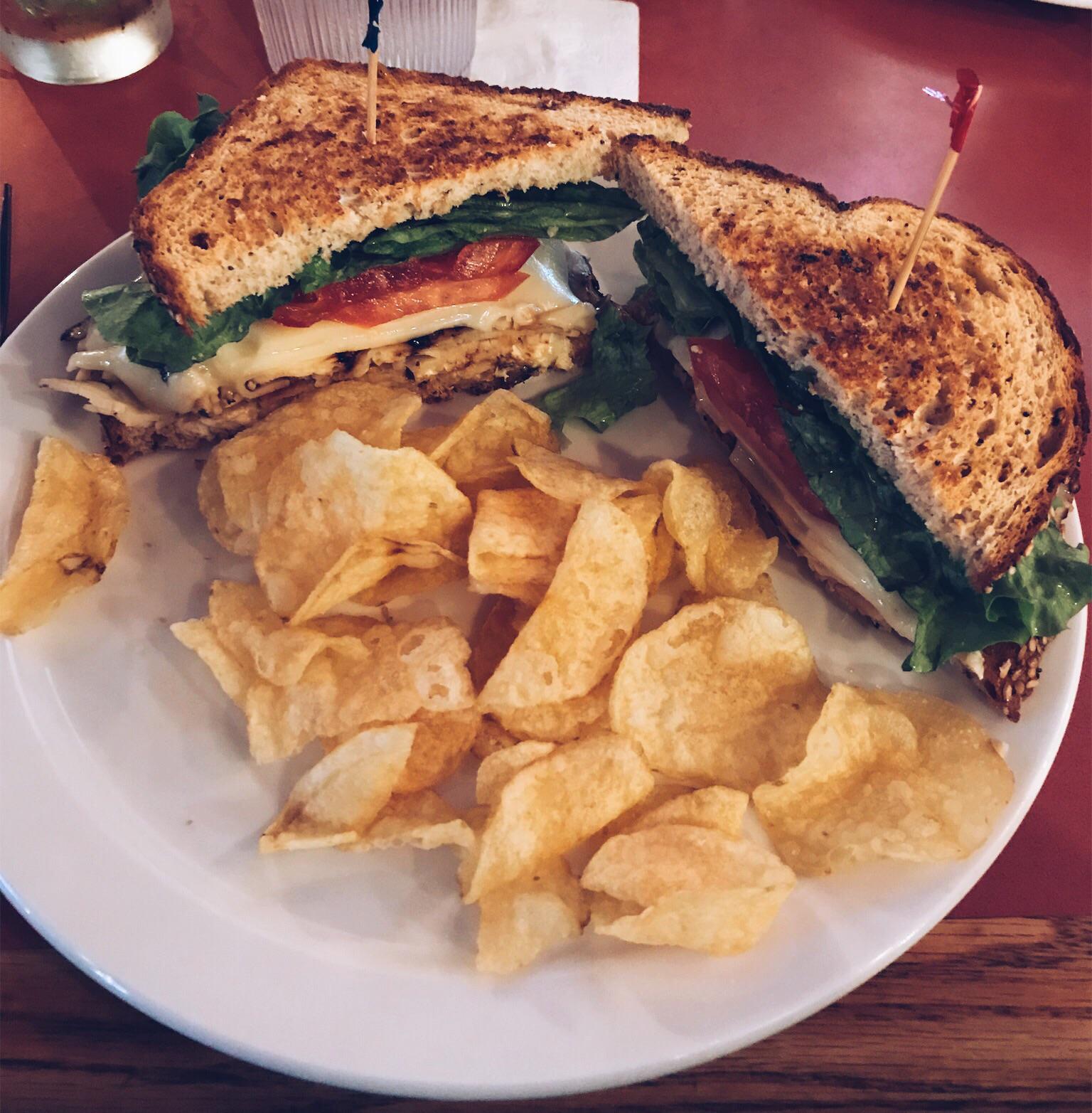 Turkey club with crab dip. The Palms, Lexington VA. r/eatsandwiches