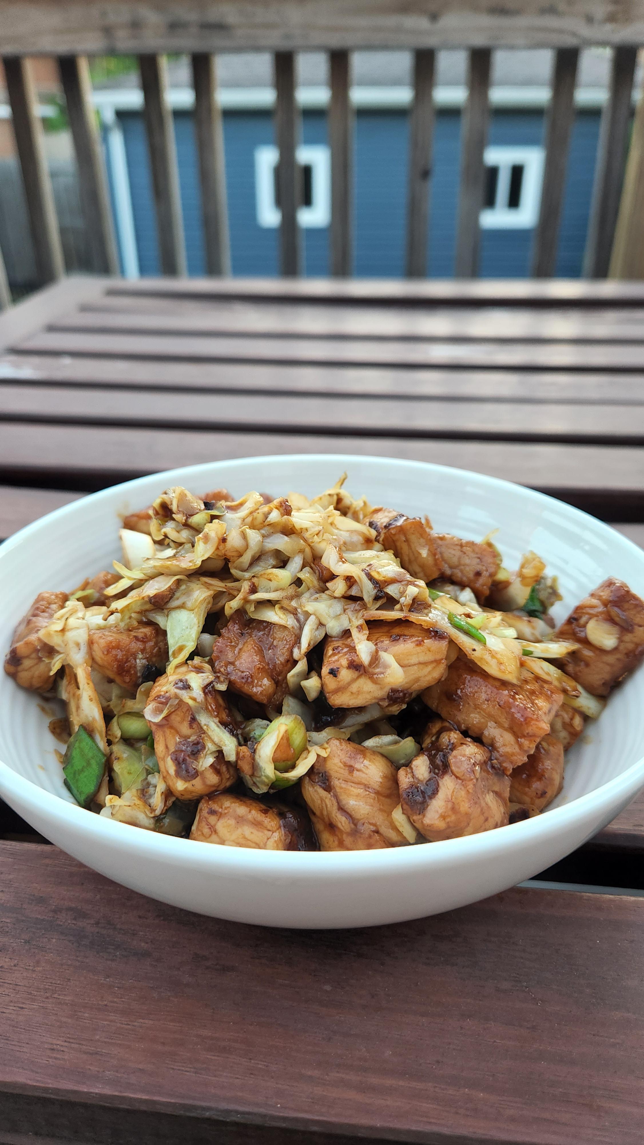 Kenji's Chung King Pork from his Wok Cookbook r/seriouseats