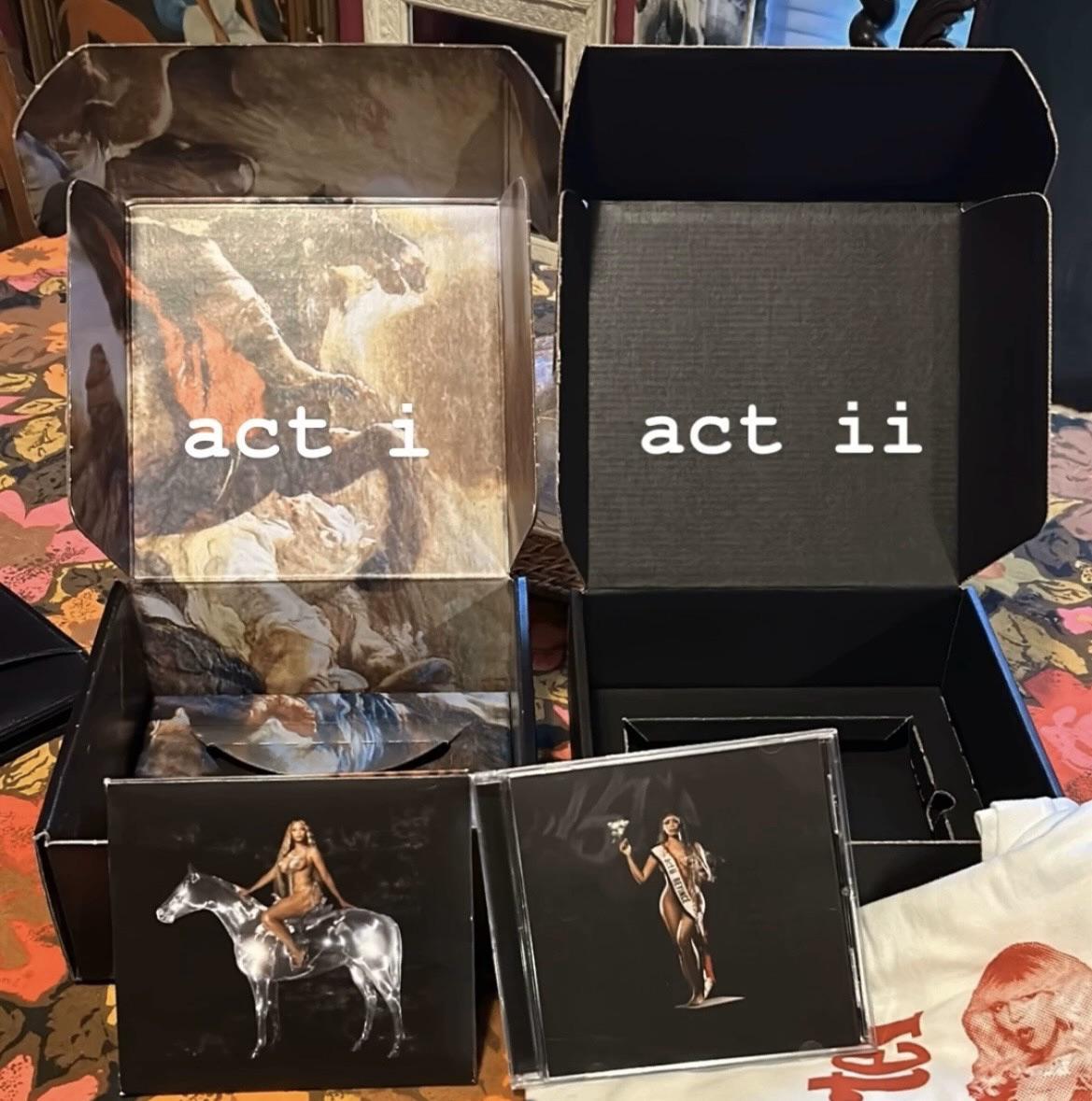 Act ii Box Set vs Act i r/beyonce