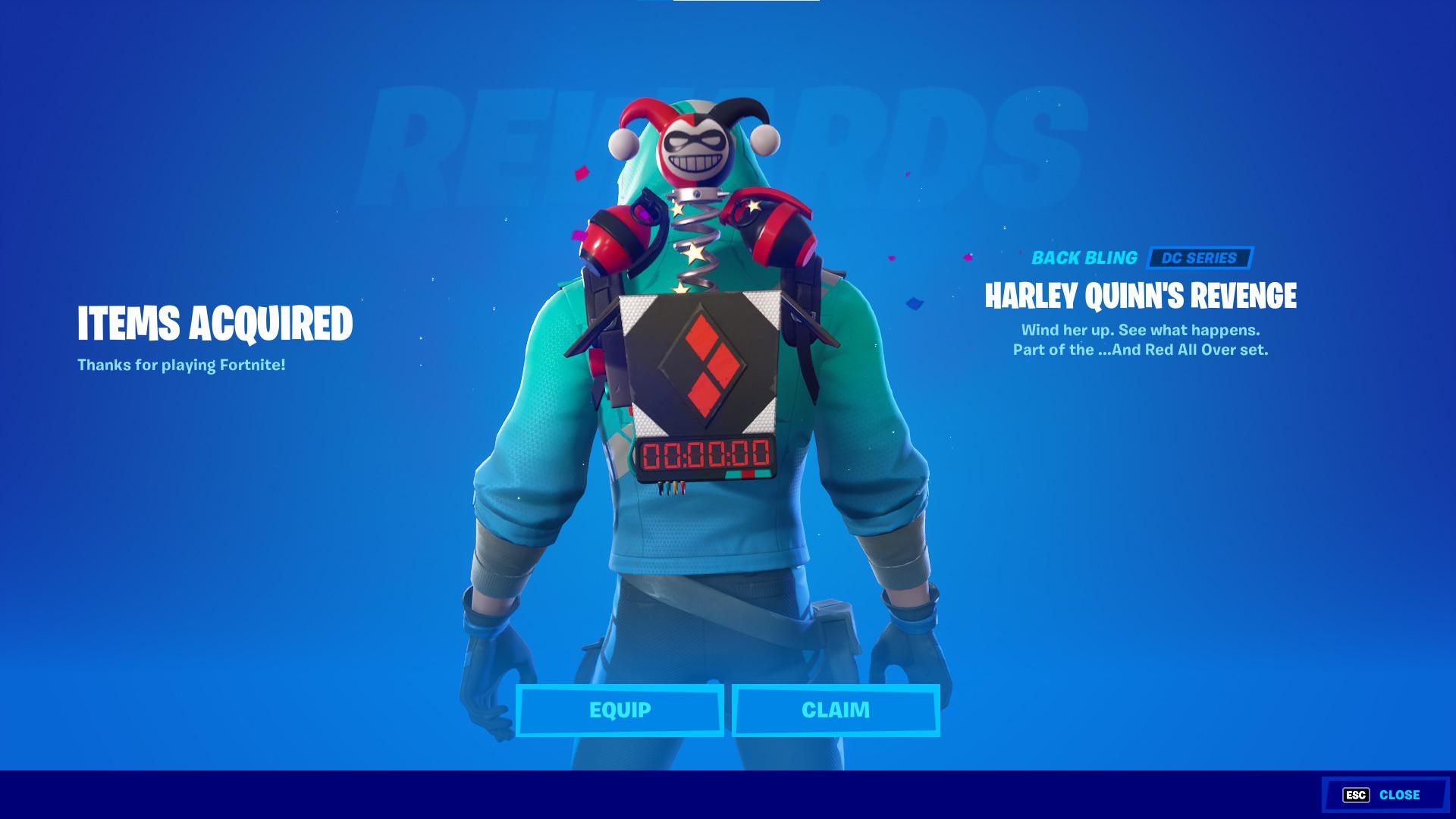 The 5th comic gives you Harley Quinn’s revenge! FortNiteBR