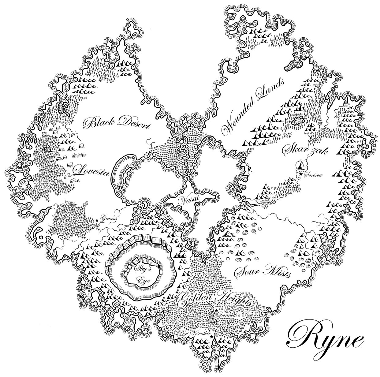 Map of Ryne (by Tiffany) r/cadum