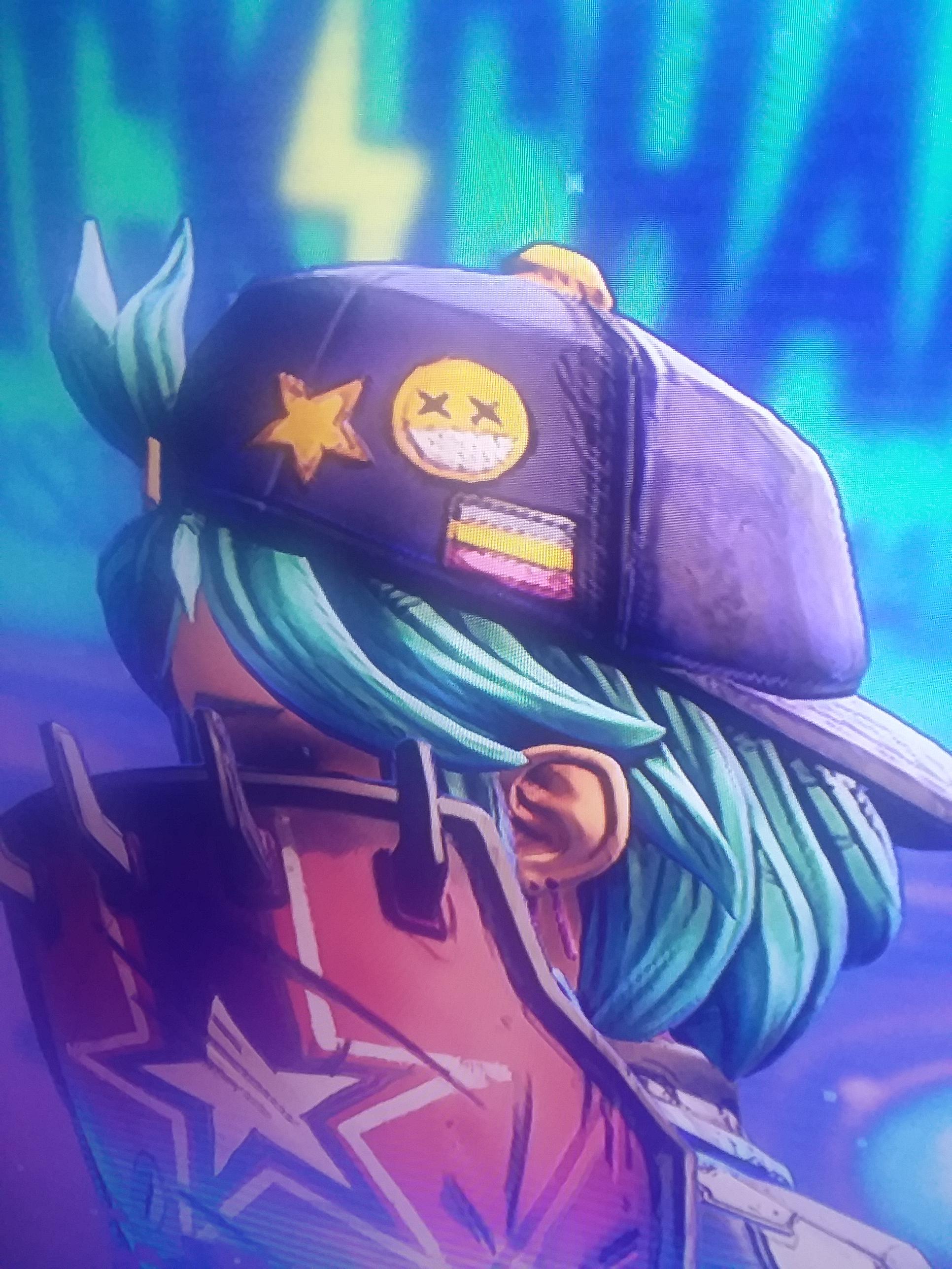 "Hex Bolt" skin and Moze's "Fresh of Death" head makes the bars on her