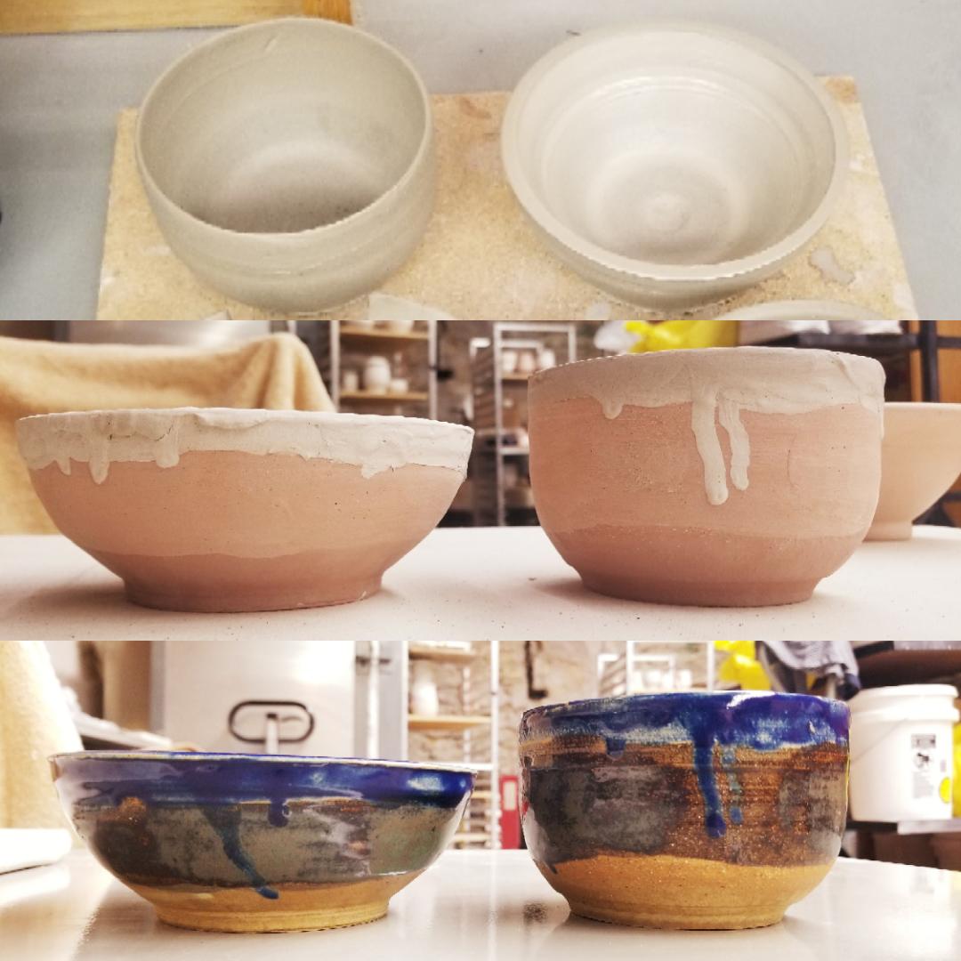 Just took my first wheel throwing class. It's very challenging with