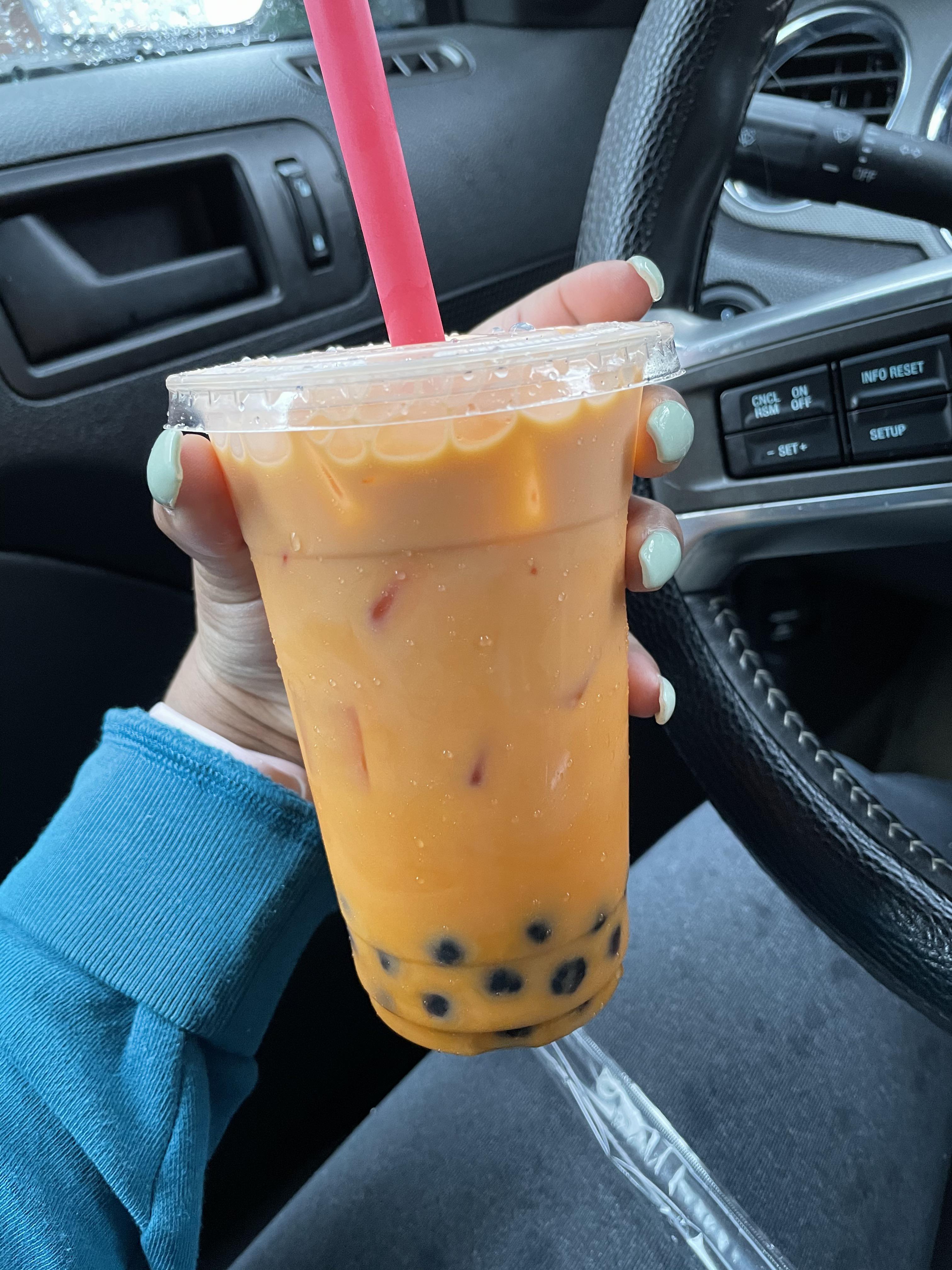 First time having Thai tea 10/10 it’s sooo good r/boba