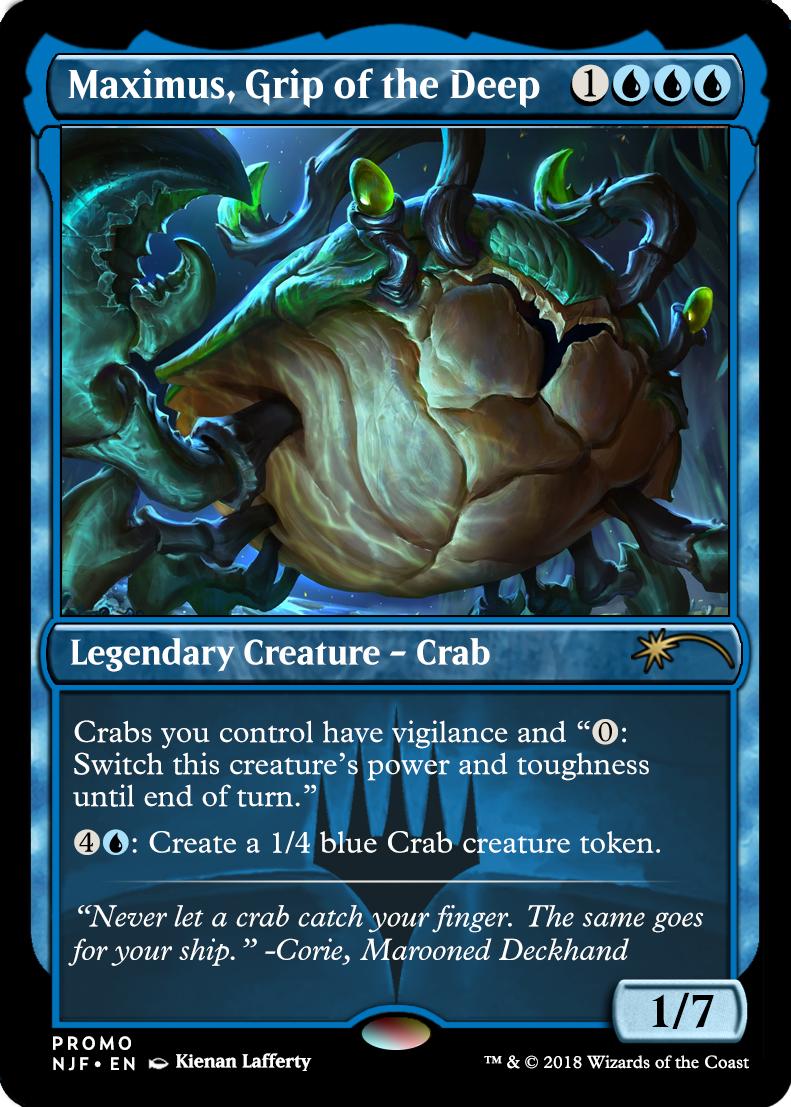 Maximus, Grip of the Deep (Legendary crab) r/custommagic