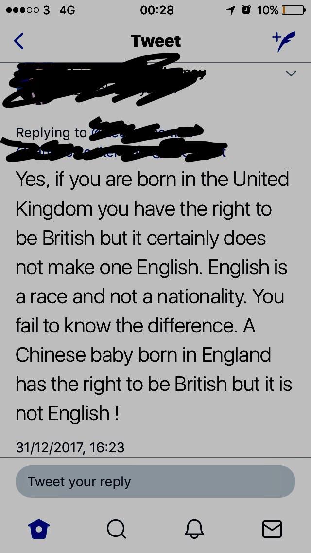 Your nationality isn't determined by what country you were born in