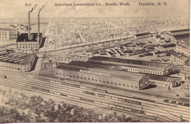 Alco Dunkirk shop on a postcard r/trains