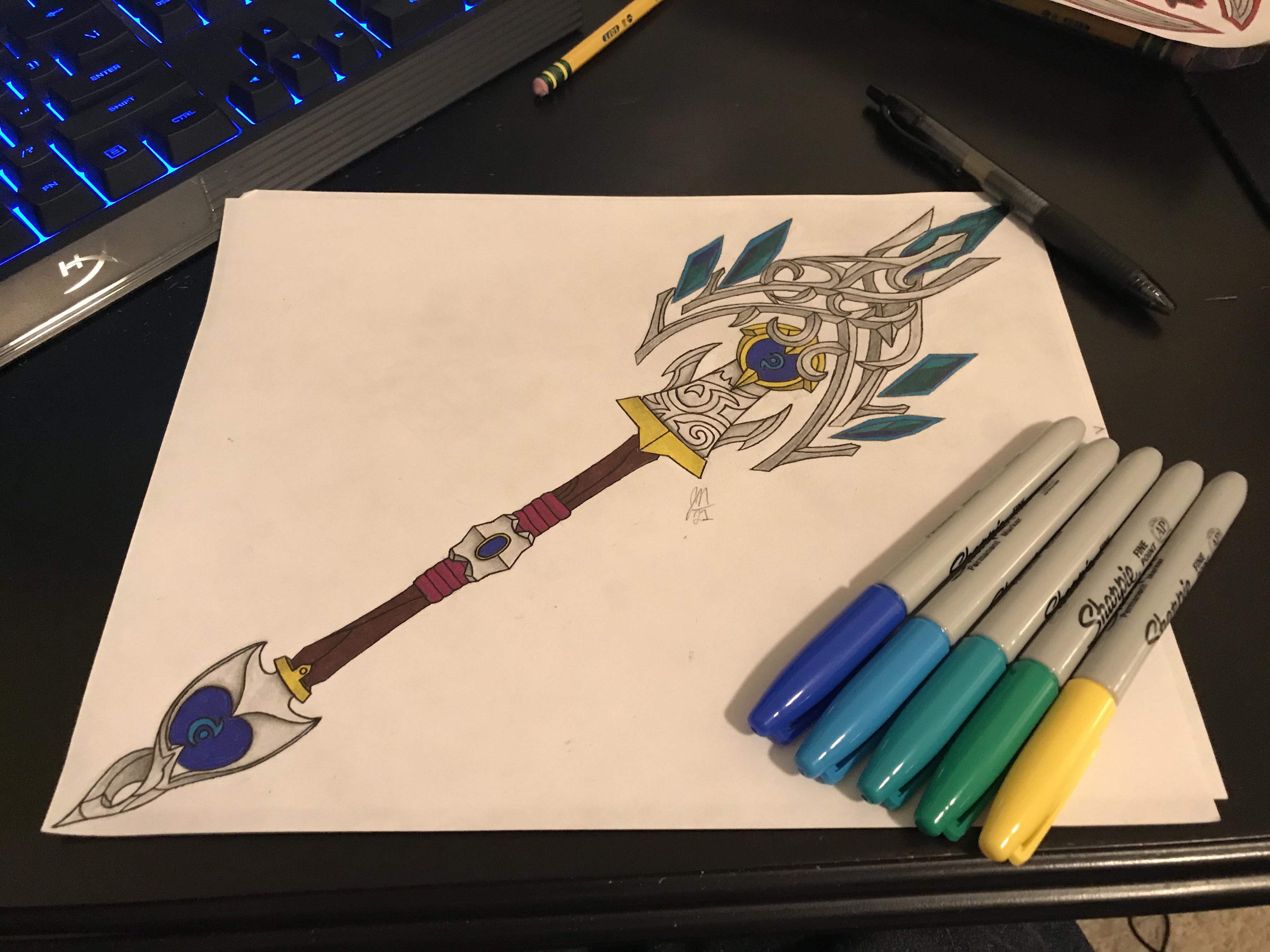 My favorite Mage weapon, now in color! r/wow