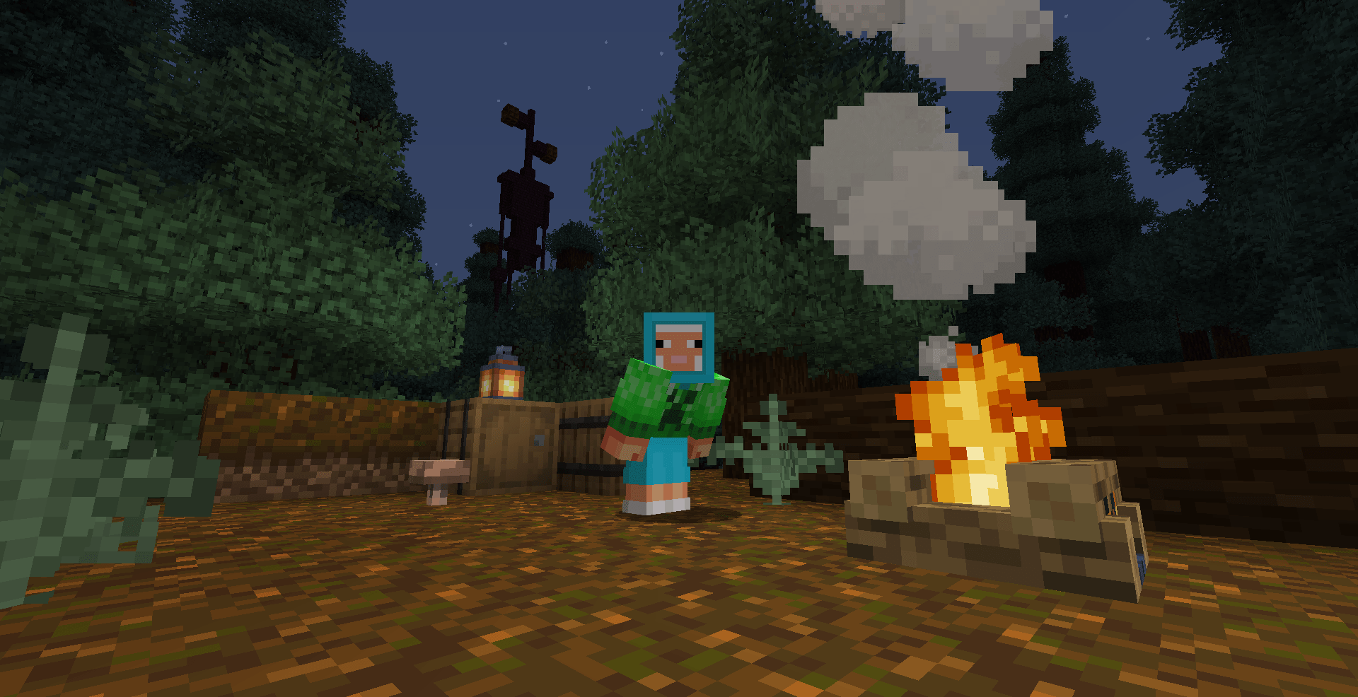 Siren head is the coolest monster, so i put him in my Minecraft world. r/Minecraft