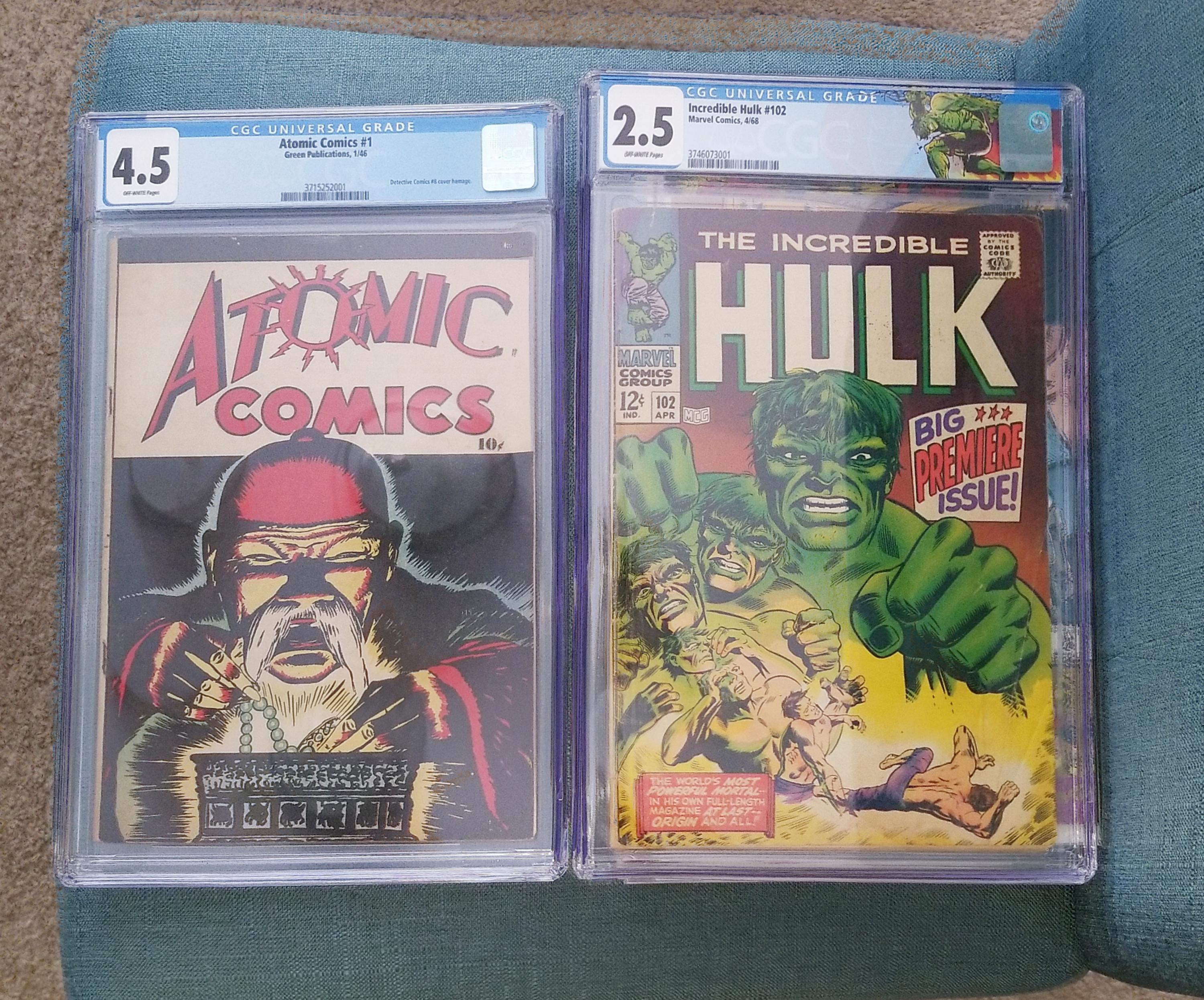 Finally got back today. I sent the Atomic comics off in August for a