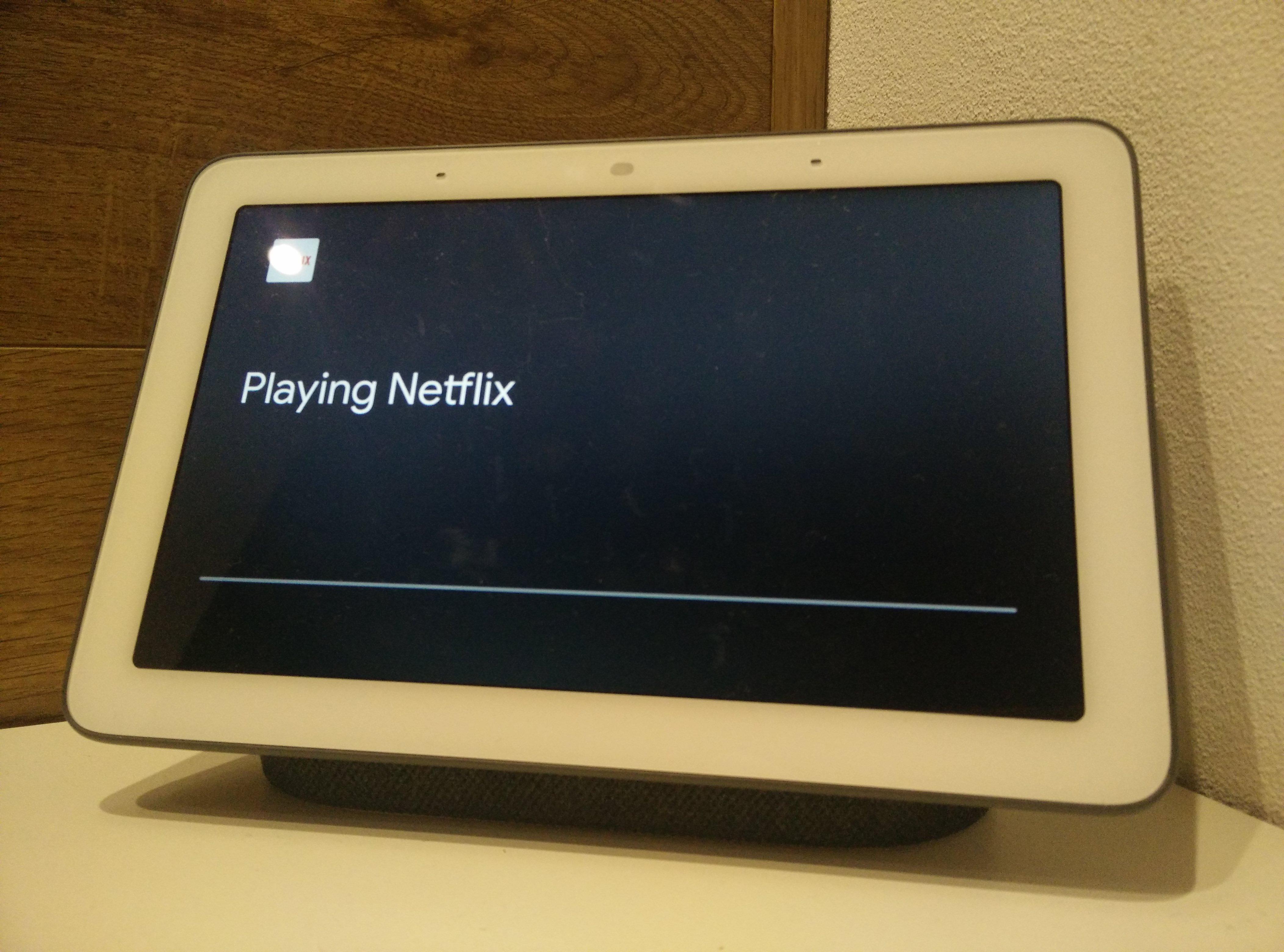 Ugly Home Hub screen when you playing Netflix on Chromecast. googlehome
