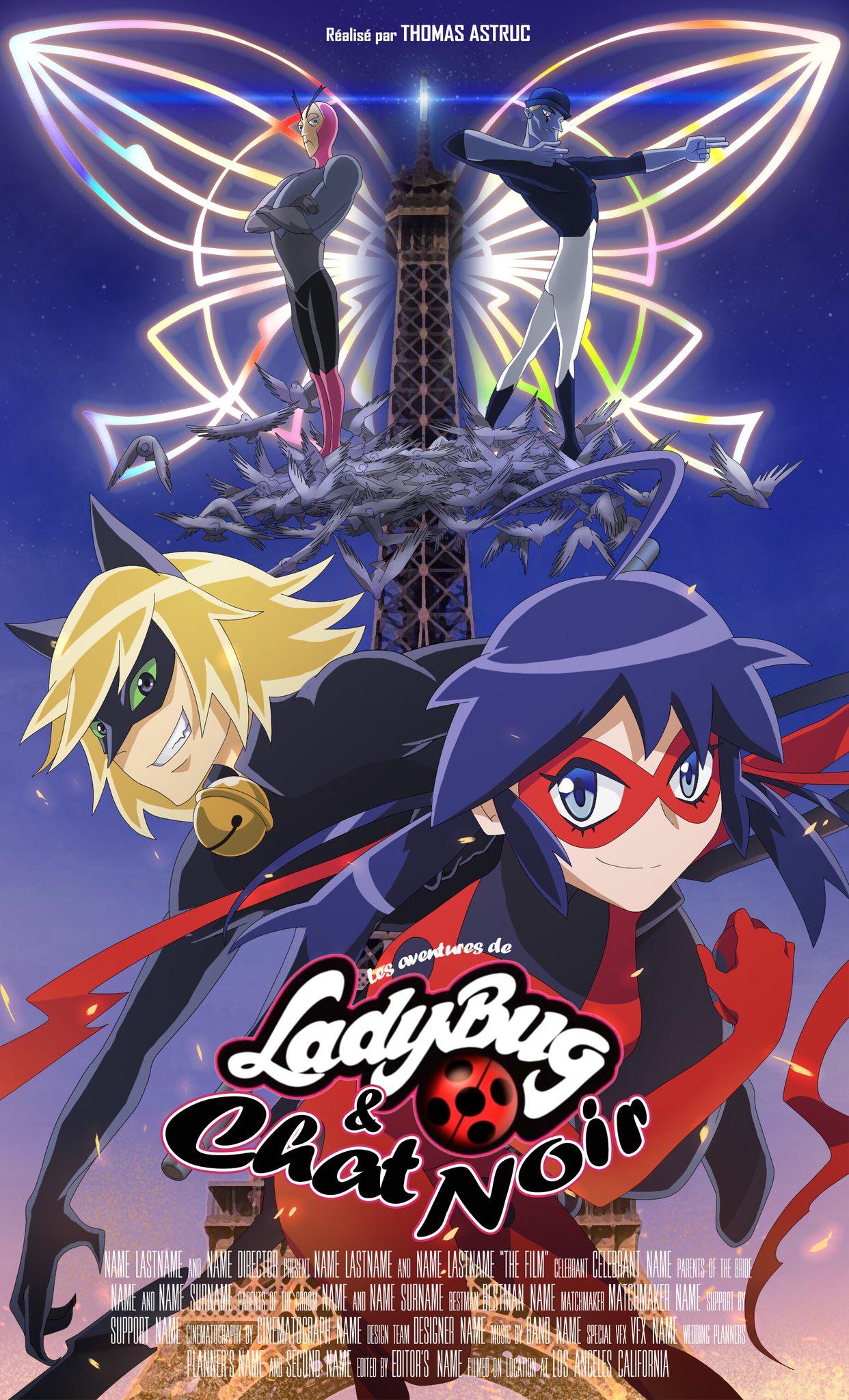 Ladybug poster from the movie in the show, I love this miraculousladybug
