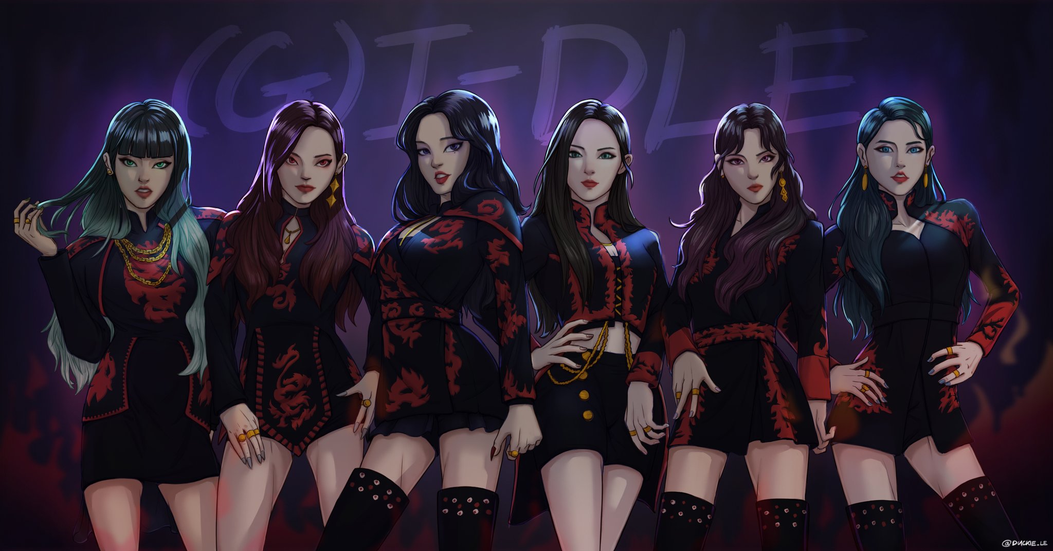 Gidle Lion Art Gidle (G)IDLE 2020