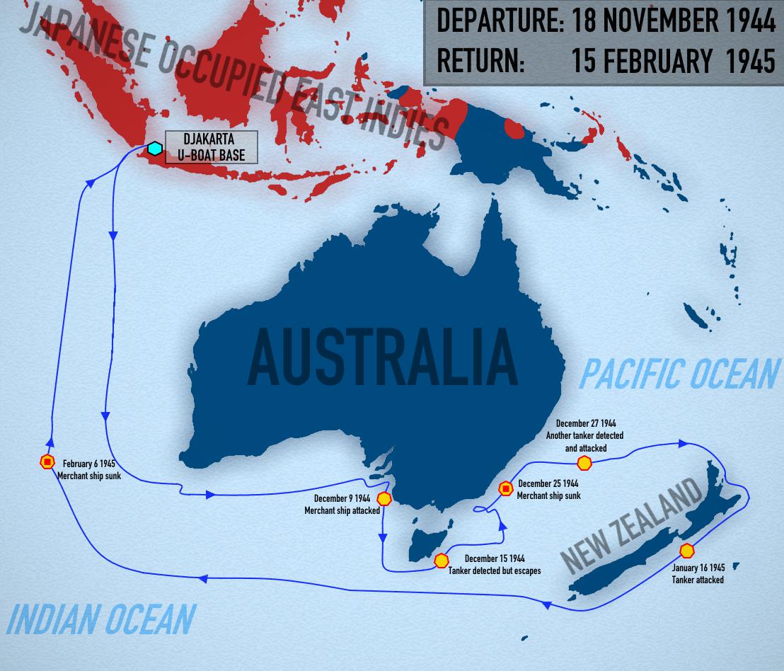 194445 voyage of U862, the only German UBoat that reached the