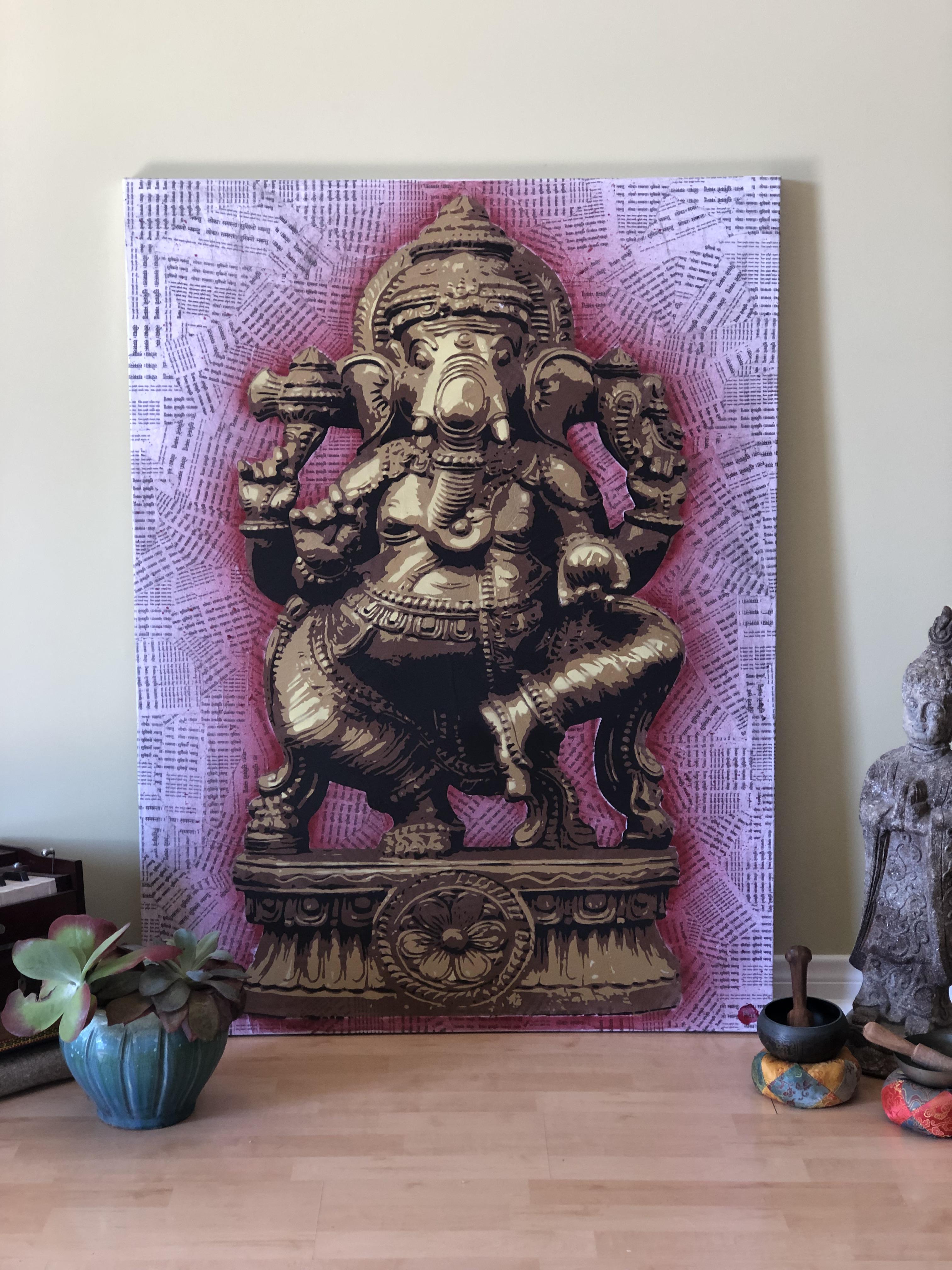 “The Destroyer if Obstacles” 36x48 5 Layer Stencil Spray Paint r