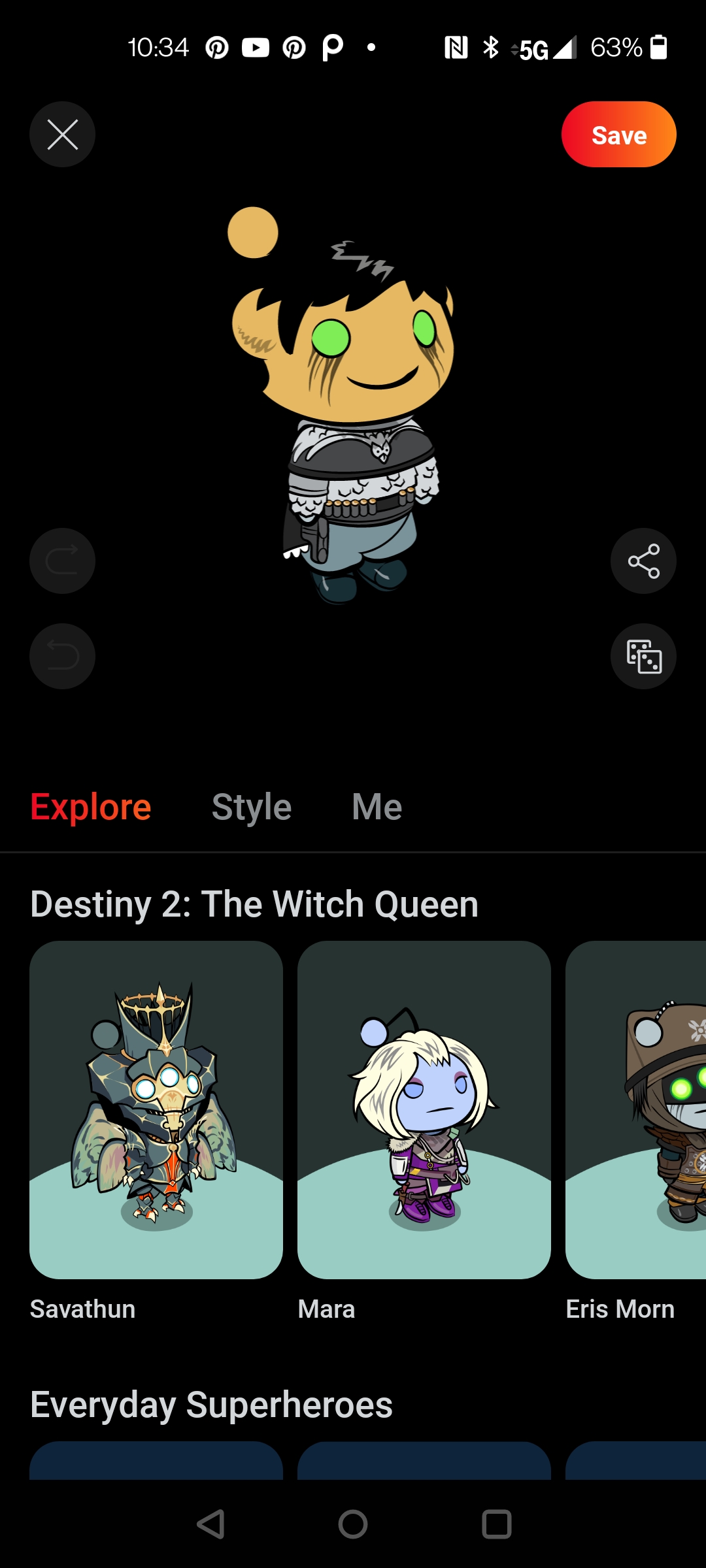 I made Marcy on the Reddit Avatars! r/amphibia