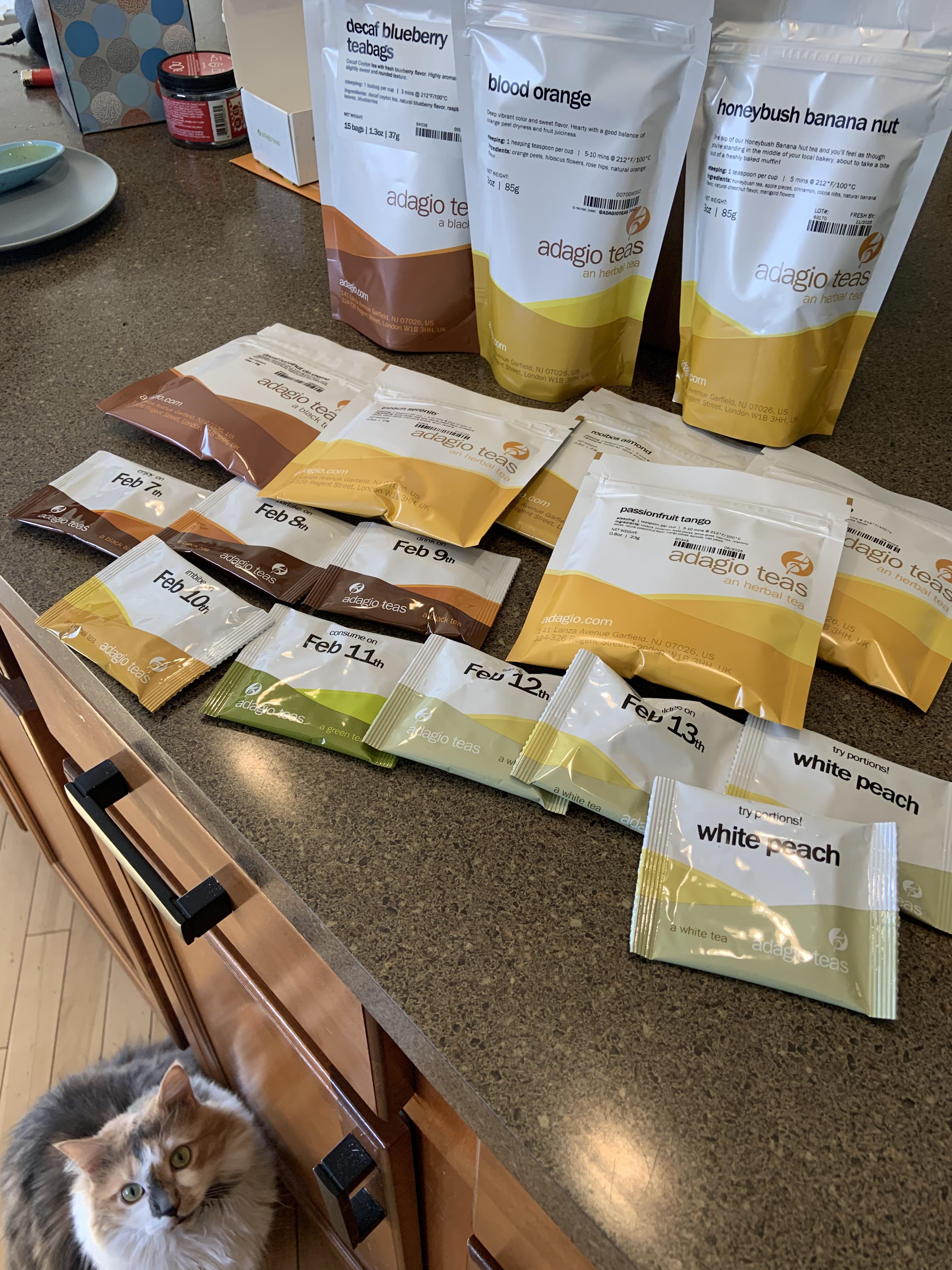 Latest Tea Haul from Adagio! Was really excited that they threw in a