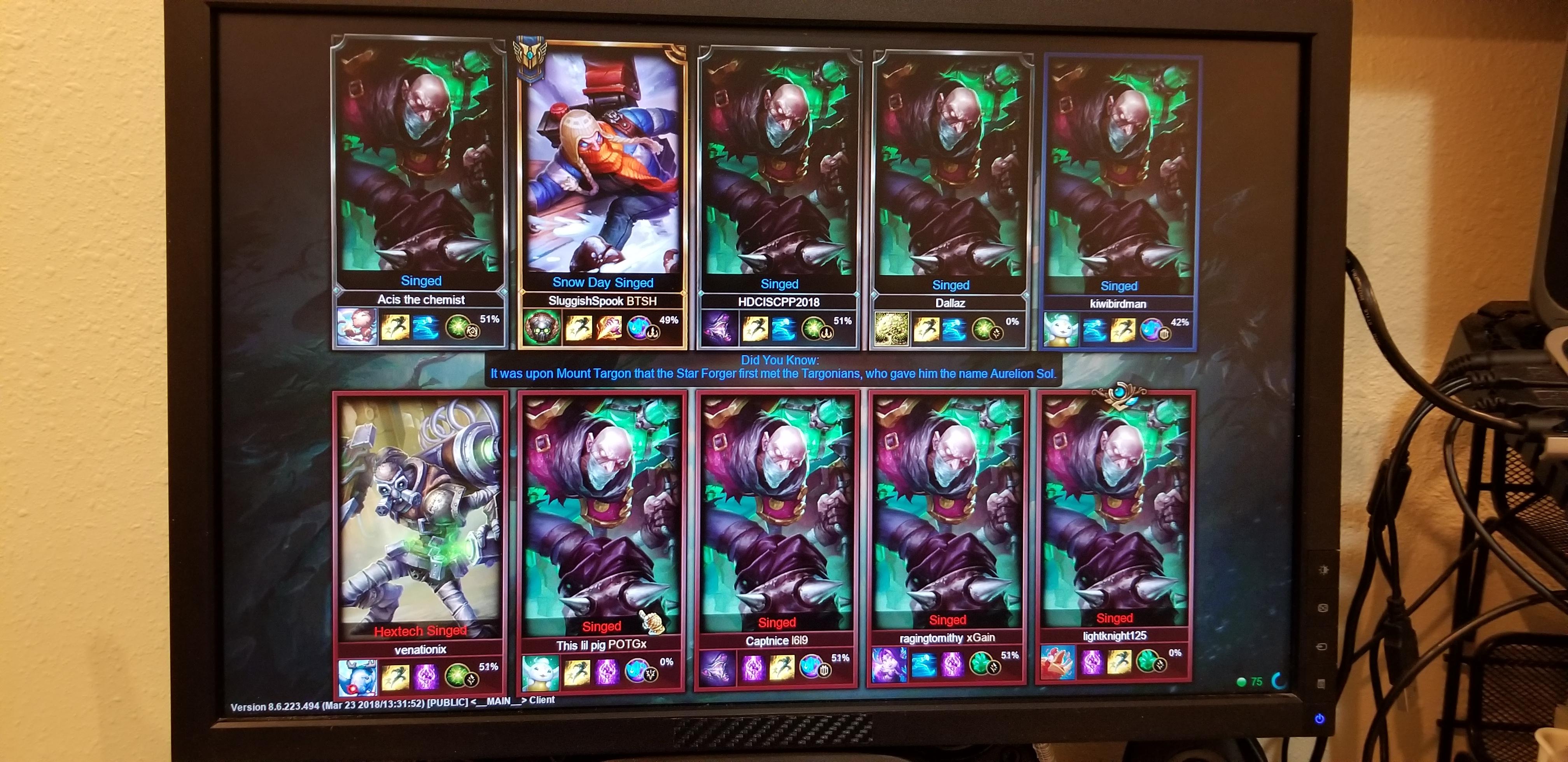 Funniest game ever. Great minds think alike LOL singedmains