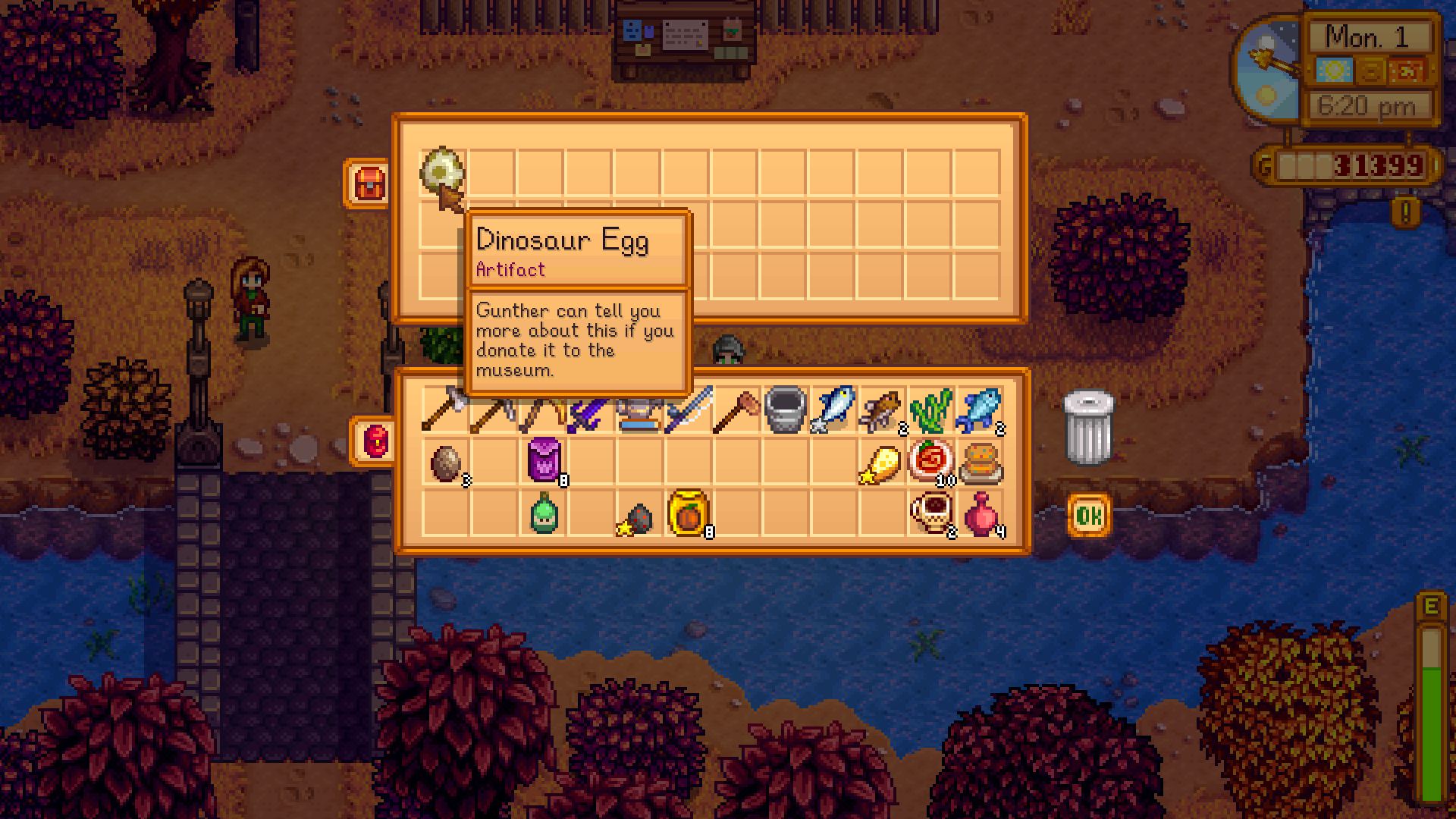 Glad I decided to try the treasure hunter tackle. r/StardewValley