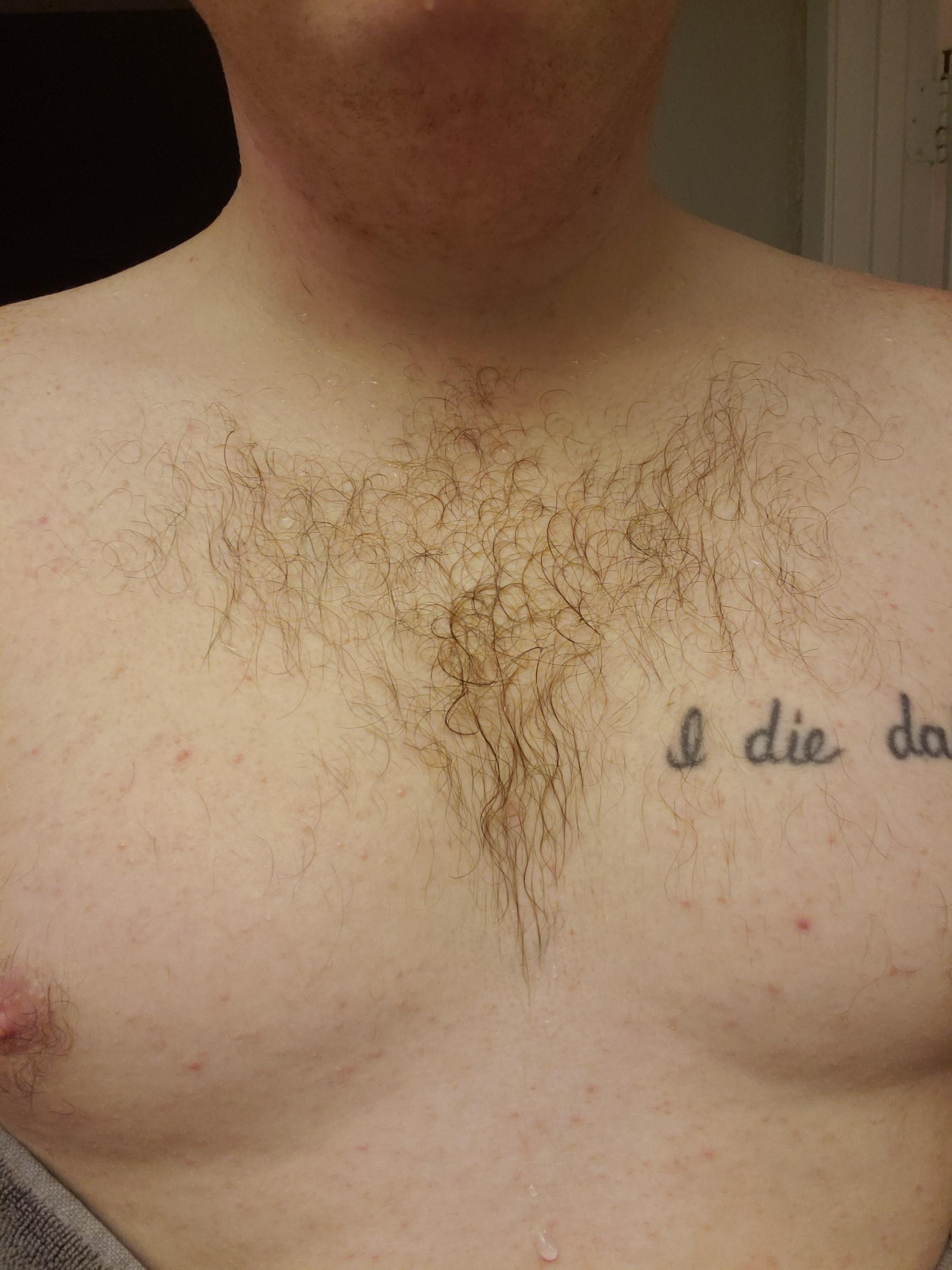 My chest hair grows into the batman symbol. pics
