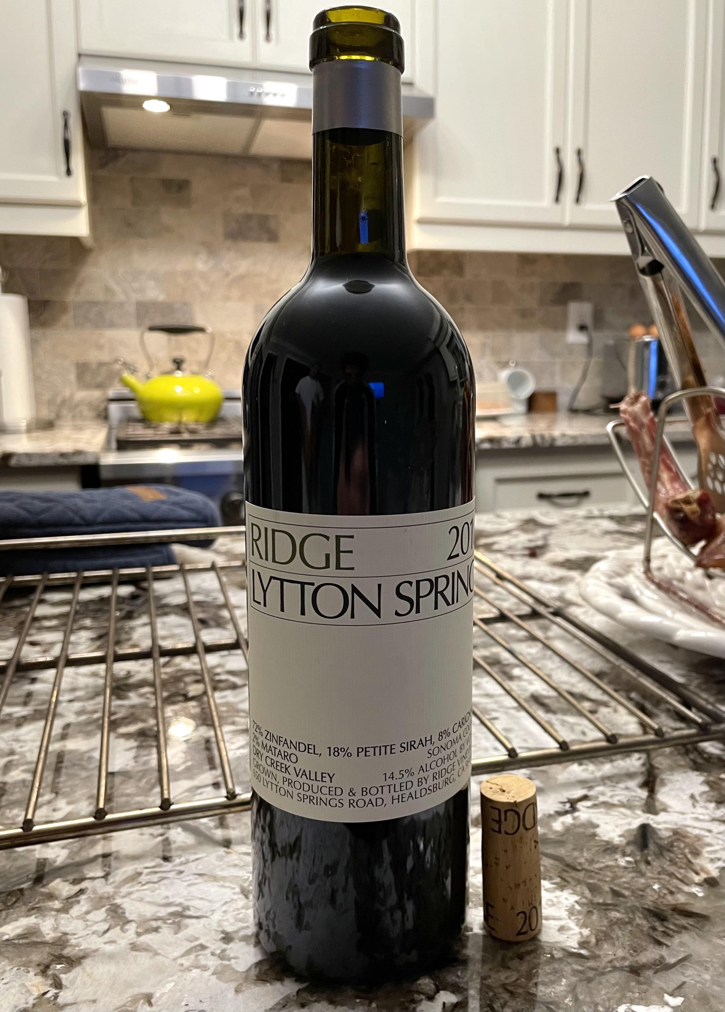 2018 Ridge Lytton Springs r/wine