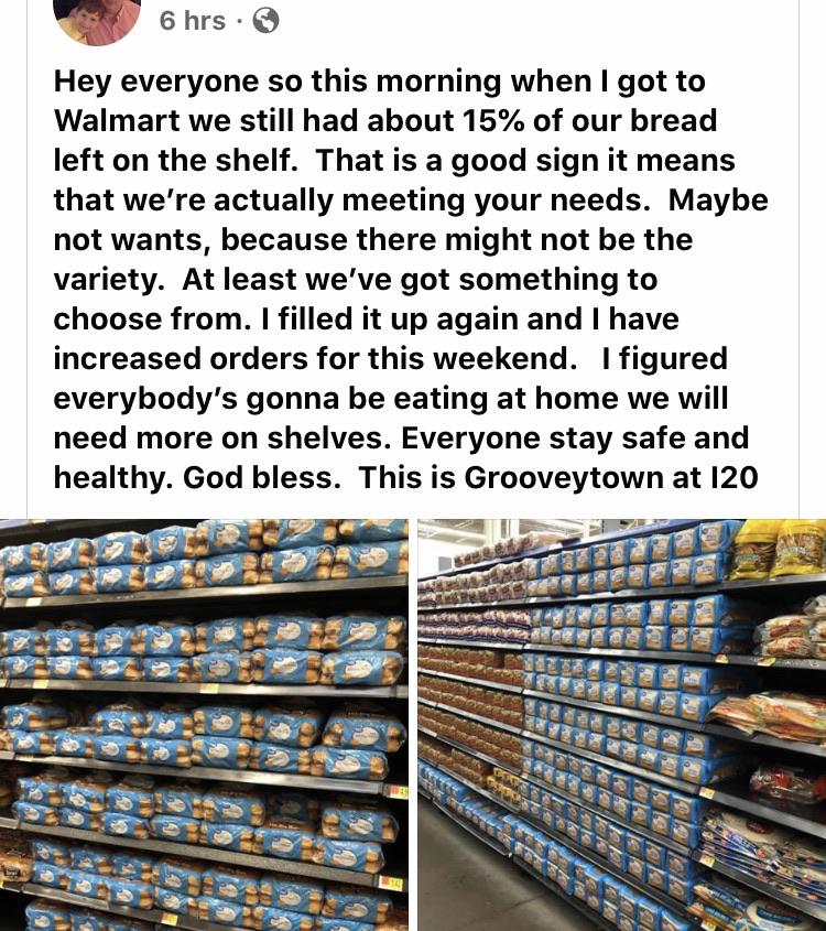 This bread delivery driver updates local residents about where they can