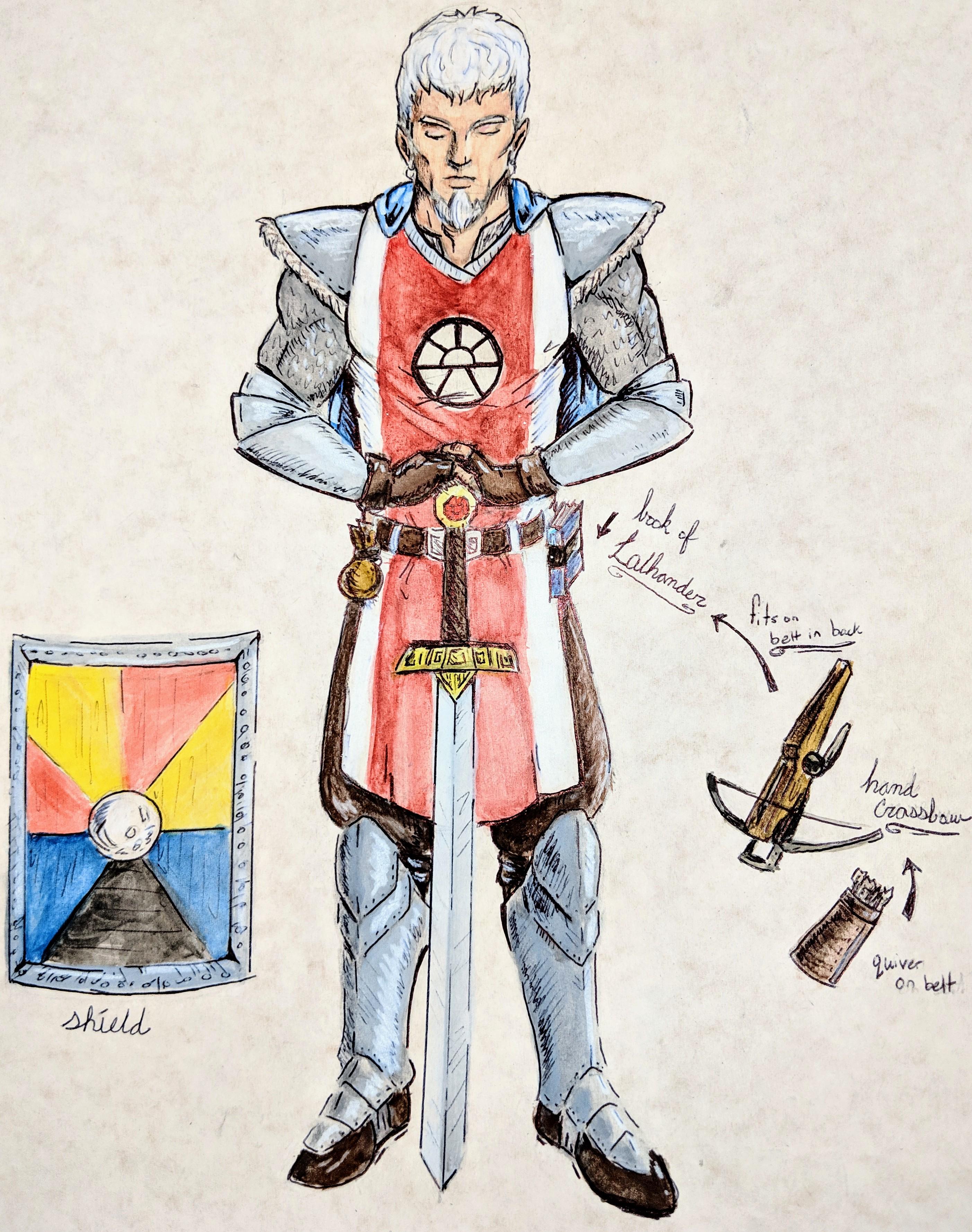 My first D&D character design r/Dungeons_and_Dragons