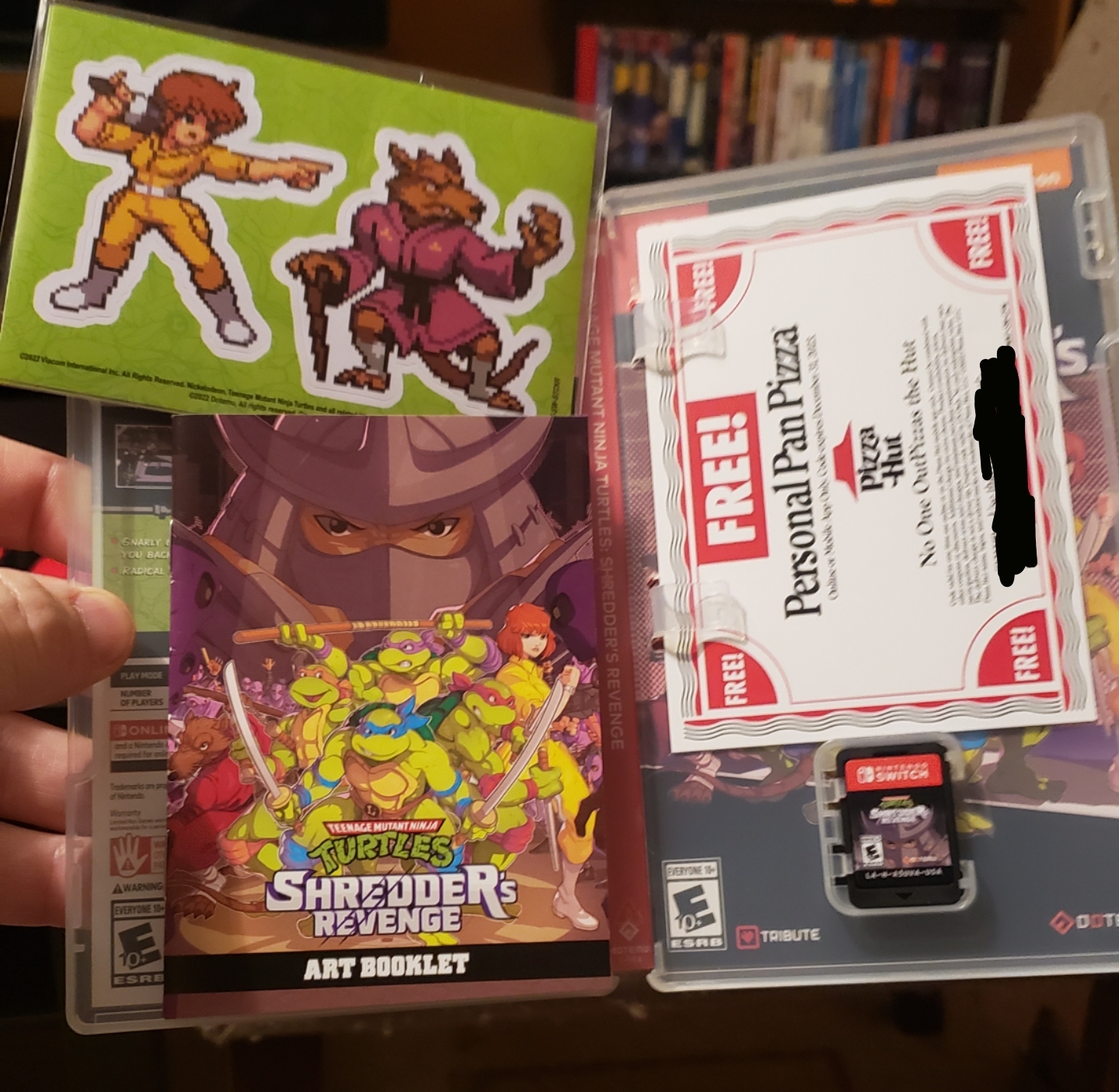 My copy of Shredder's revenge came with a coupon for a free personal