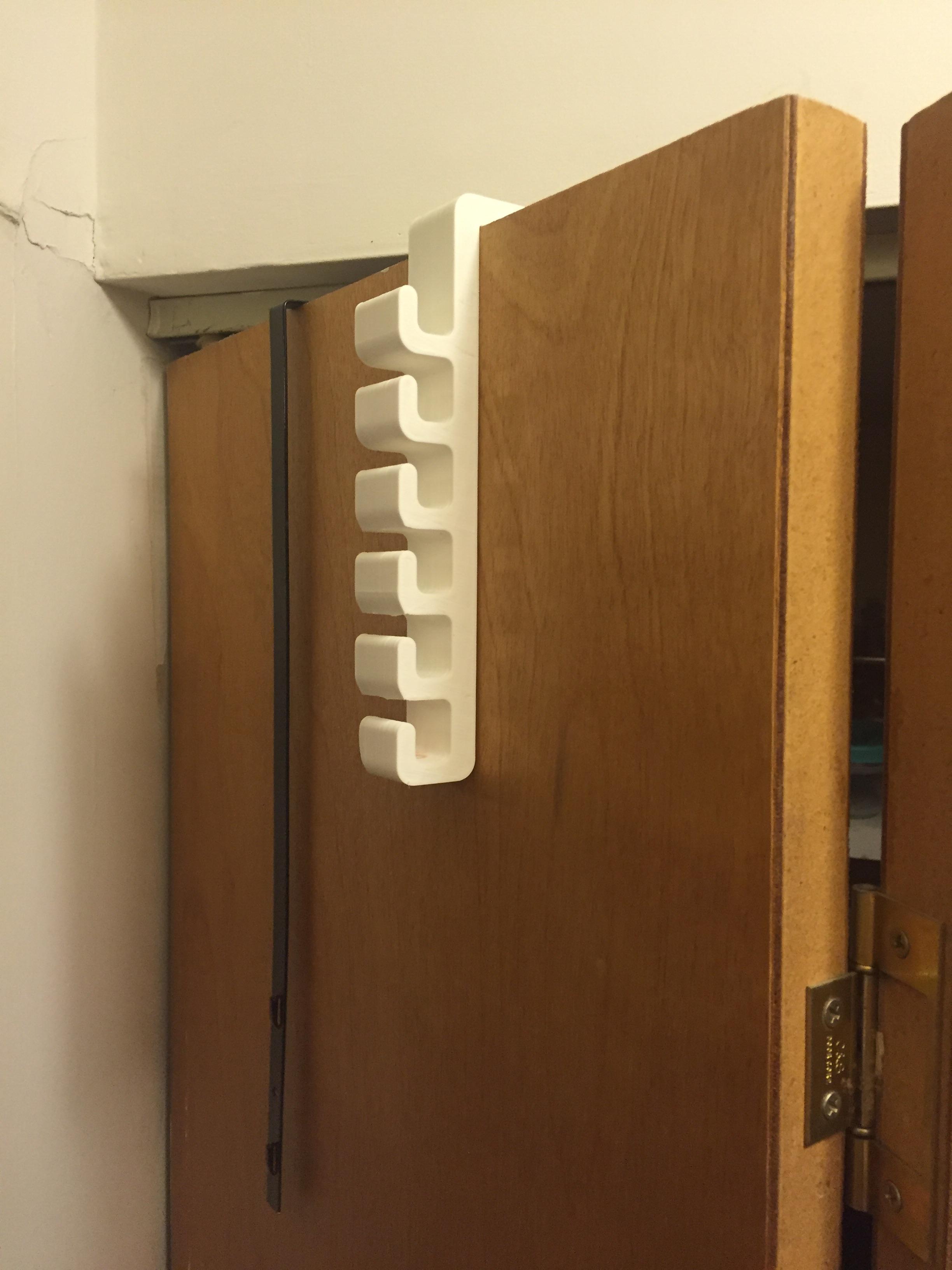 A closet door hanger for coats functionalprint