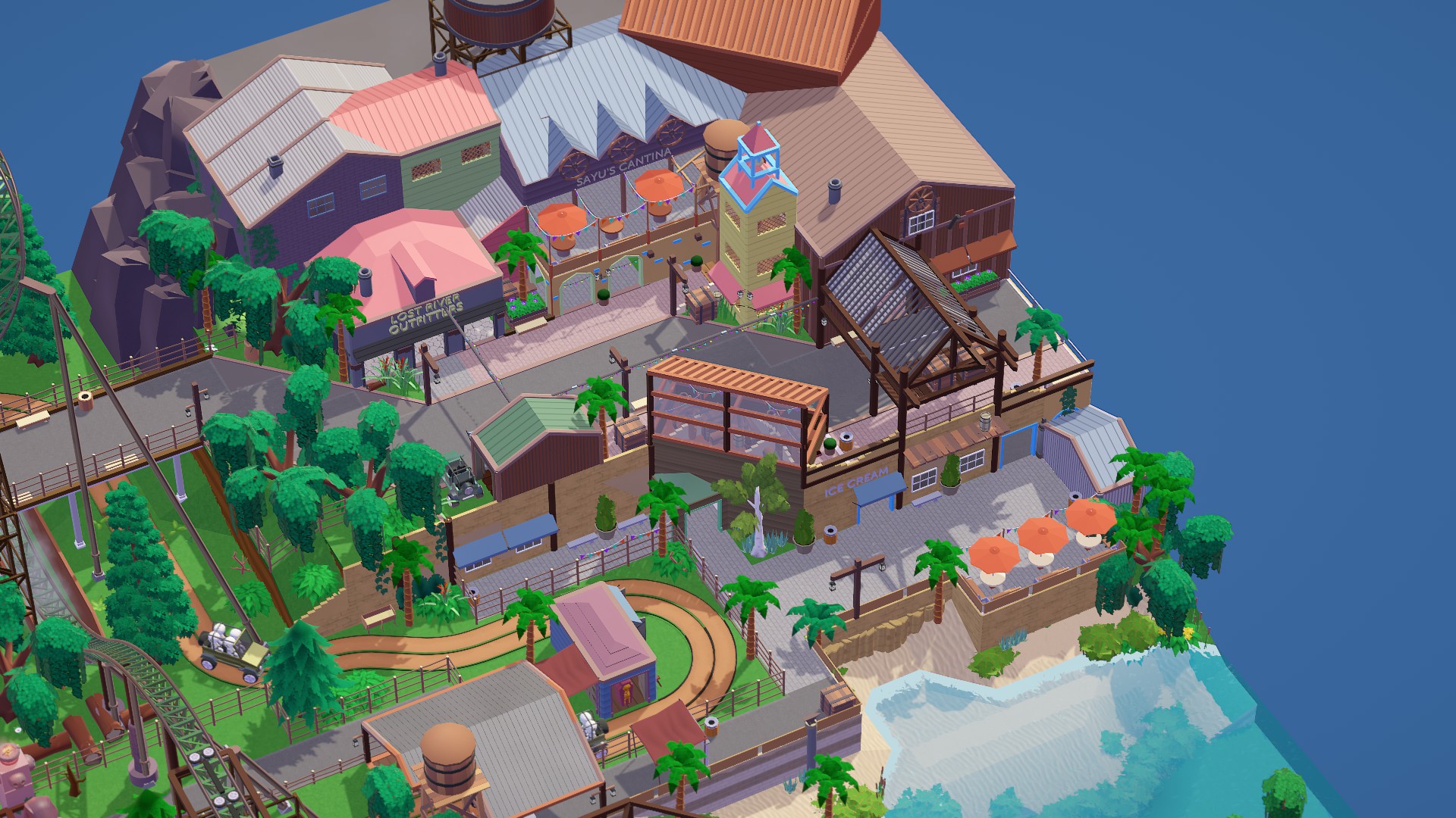 WIP Lost River Fishing Village r/ThemeParkitect