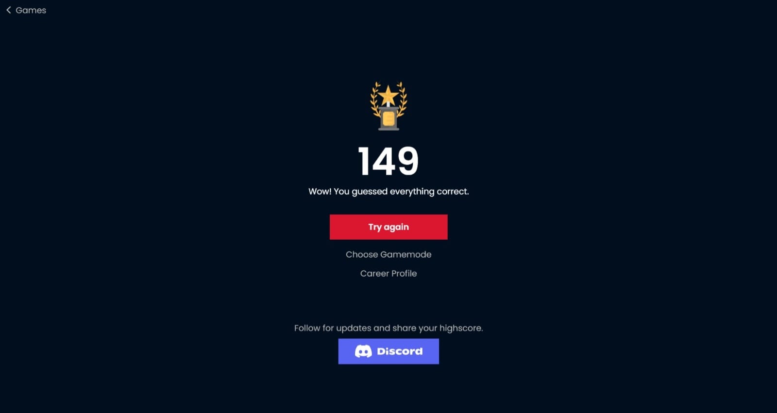 Apparently there's a score limit in the "Which country is bigger game